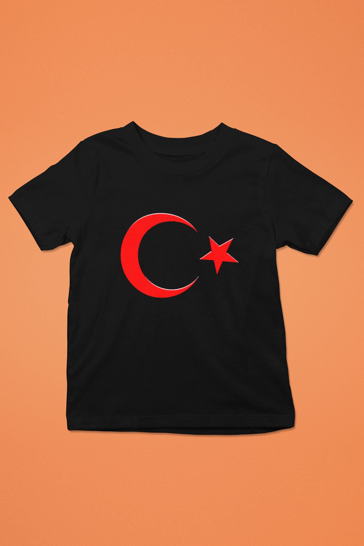 Türkiye Siyah Unisex Çocuk Tişört