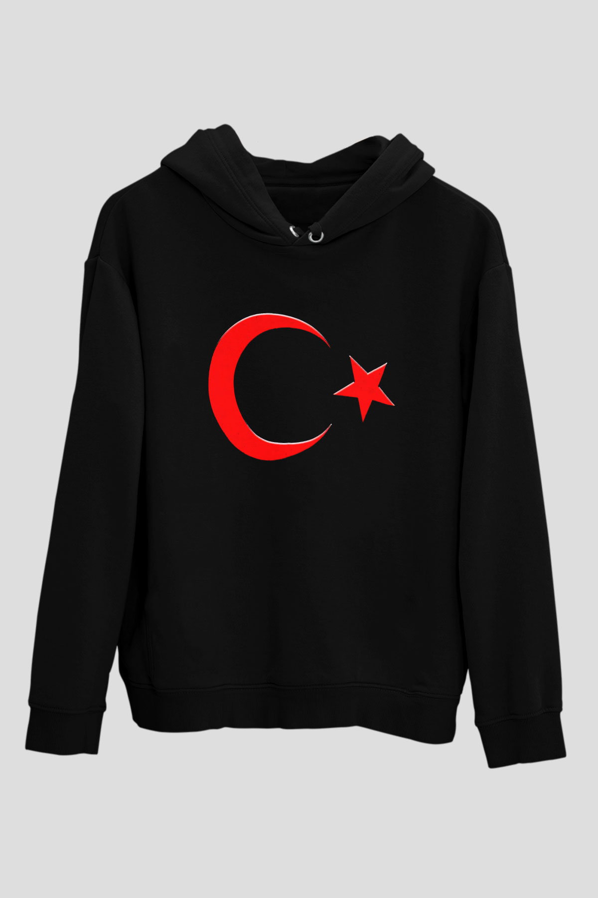 Türkiye Siyah Unisex Hoodie
