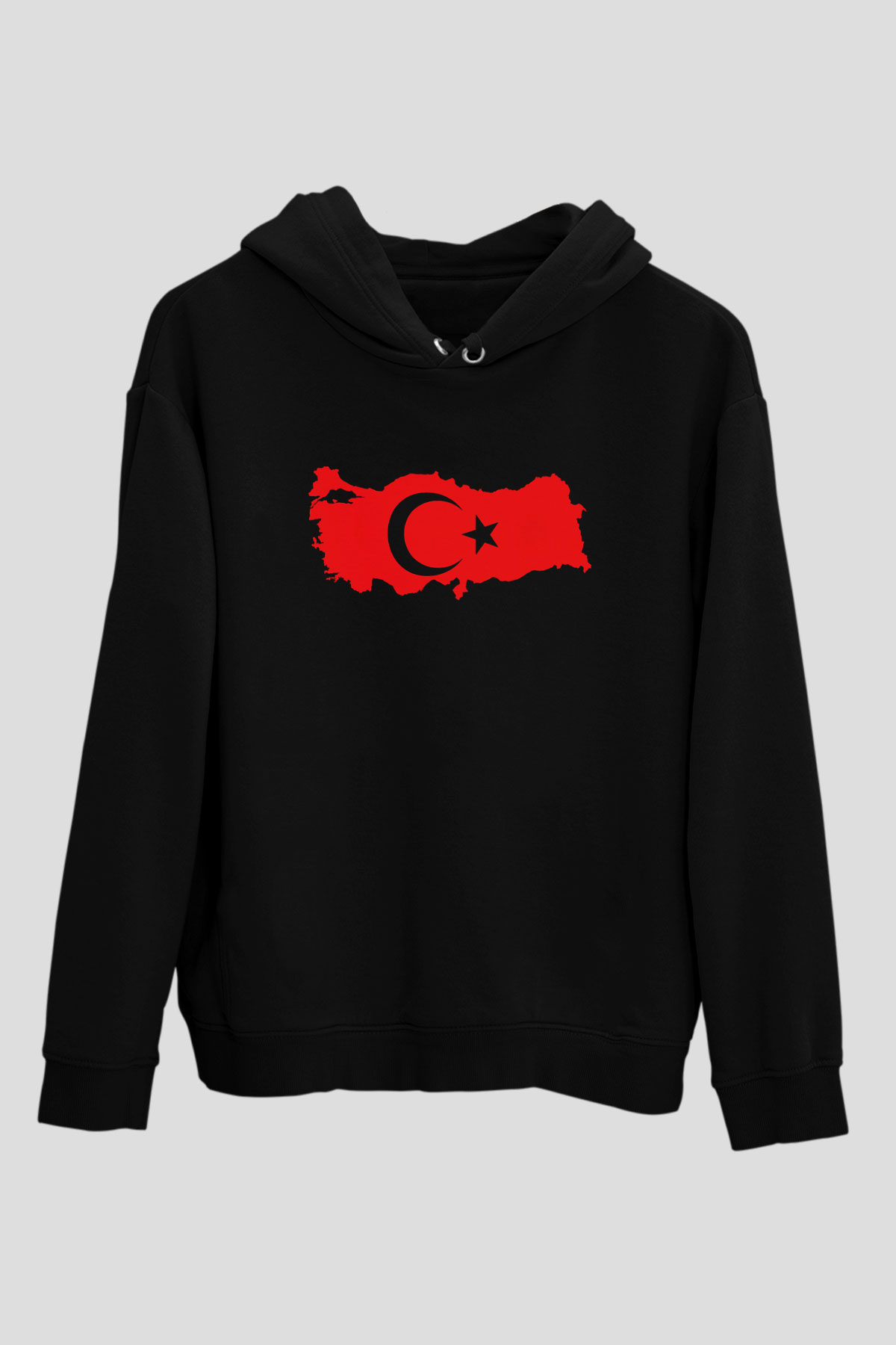 Türkiye Siyah Unisex Hoodie