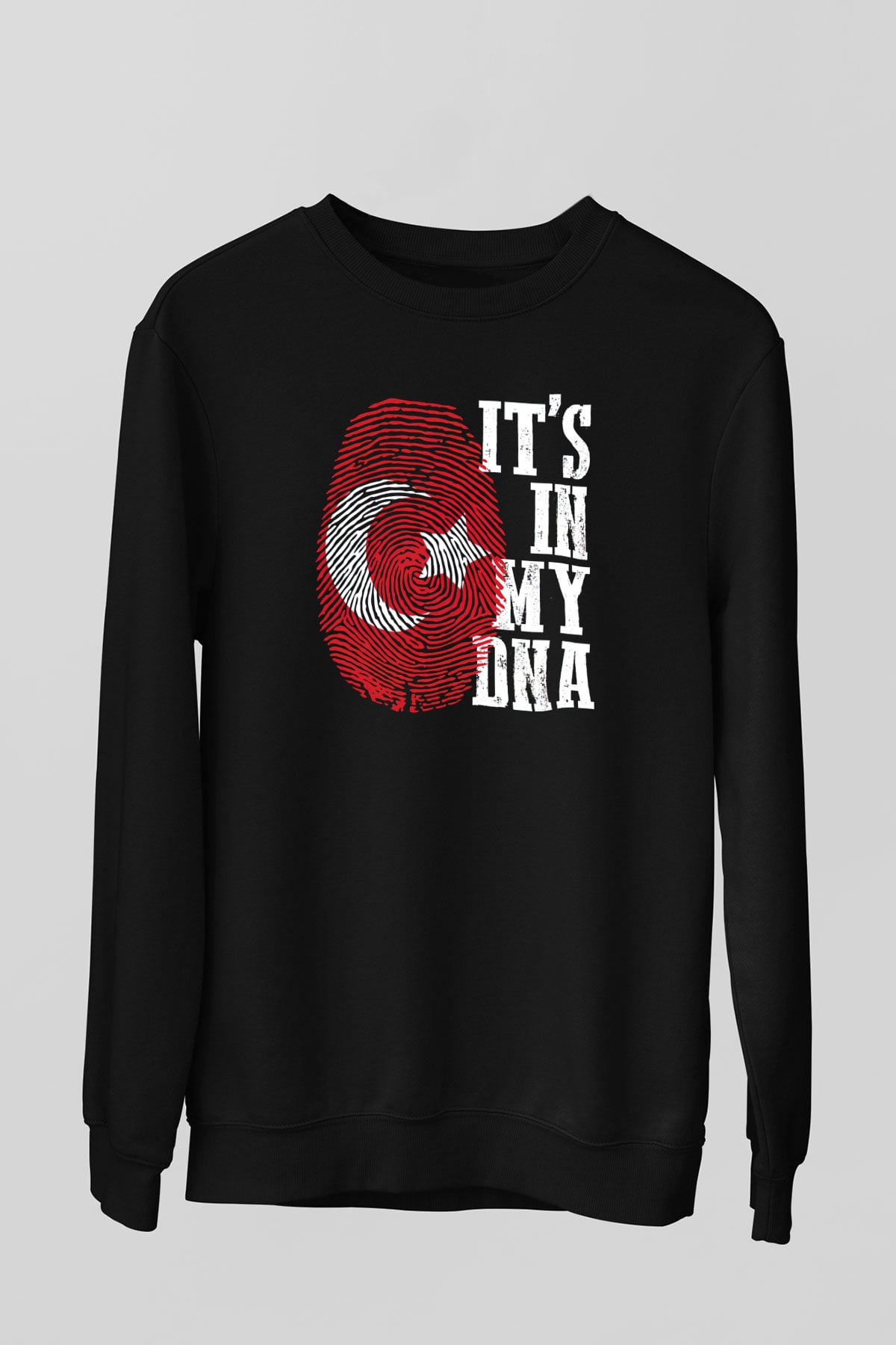 Türkiye Siyah Unisex Sweatshirt
