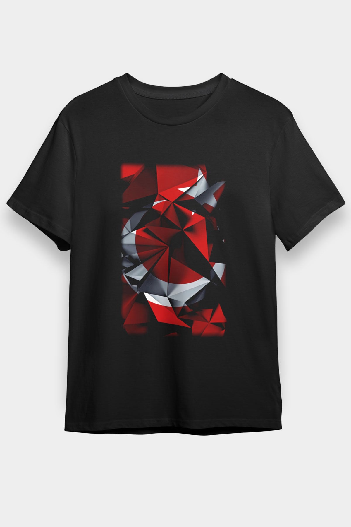 Türkiye Siyah Unisex Tişört T-Shirt - TişörtFabrikası