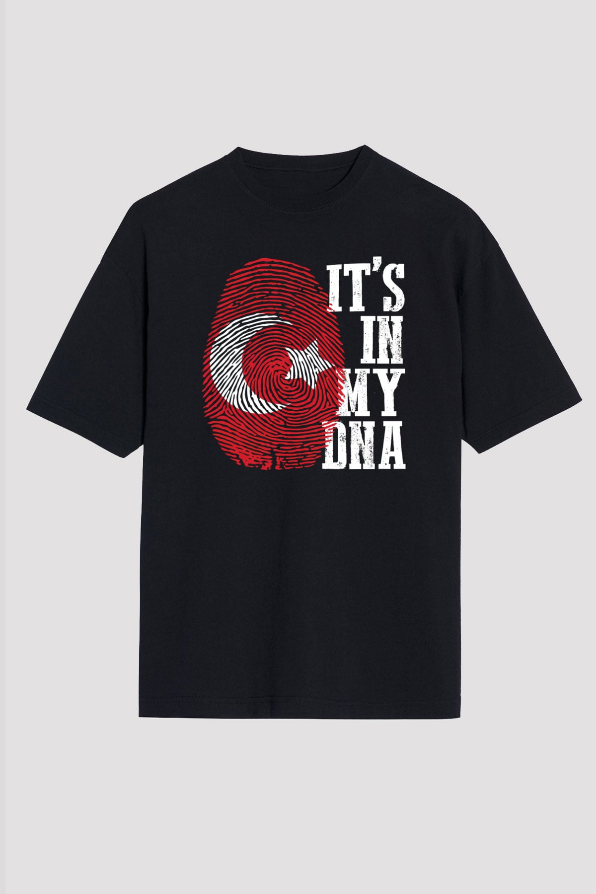 Türkiye Siyah Unisex Tişört T-Shirt - TişörtFabrikası