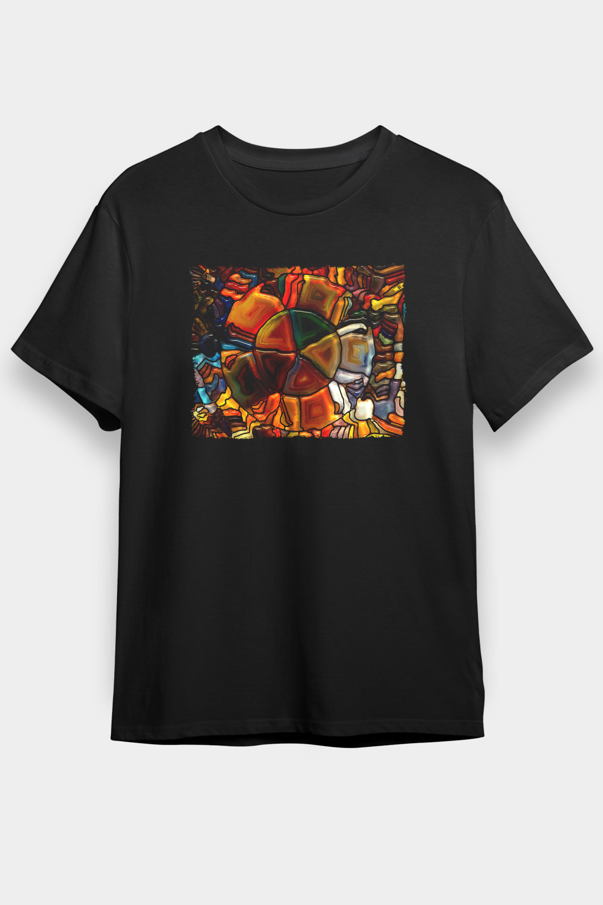 Tuval Siyah Unisex Tişört T-Shirt - TişörtFabrikası