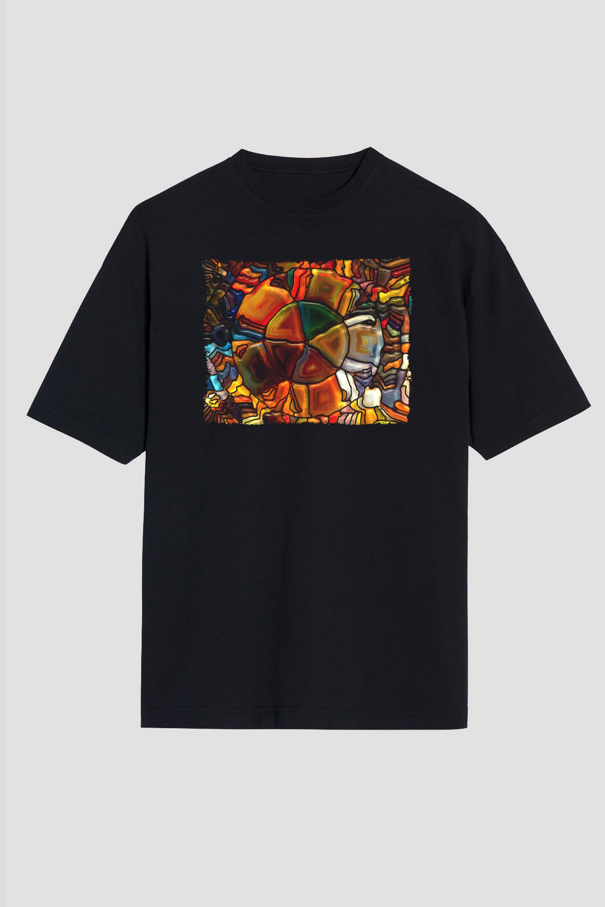 Tuval Siyah Unisex Tişört T-Shirt - TişörtFabrikası