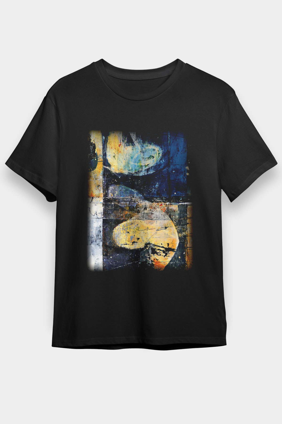 Tuval Siyah Unisex Tişört T-Shirt - TişörtFabrikası