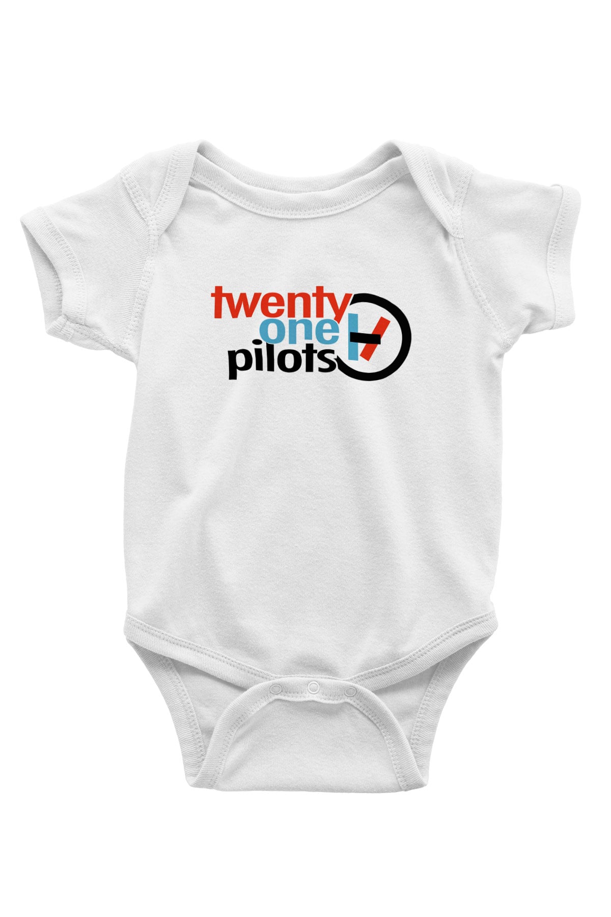 Twenty One Pilots Baskılı Beyaz Unisex Bebek Body - Zıbın