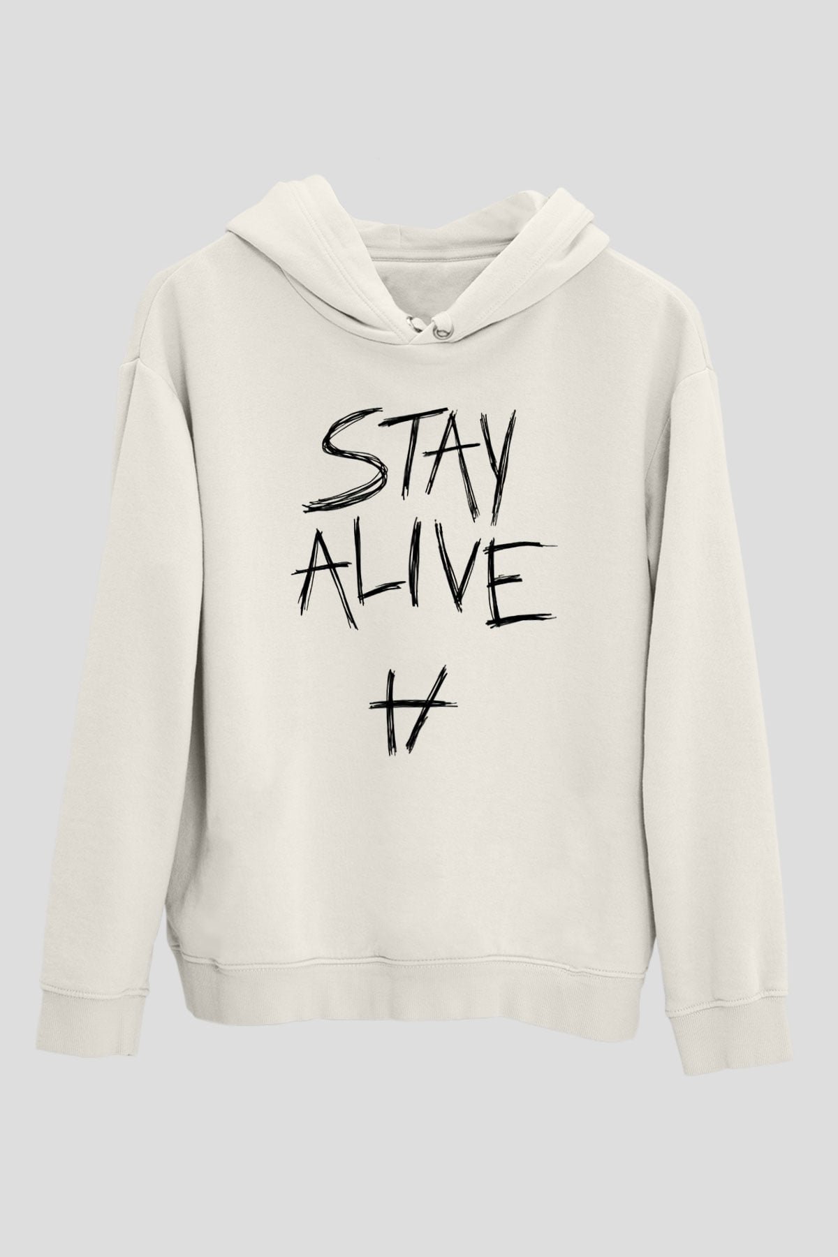 Twenty One Pilots Beyaz Unisex Hoodie