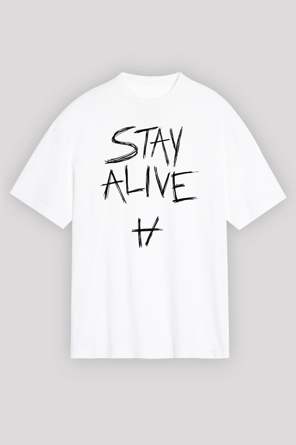 Twenty One Pilots Beyaz Unisex Oversize Tişört T-Shirt