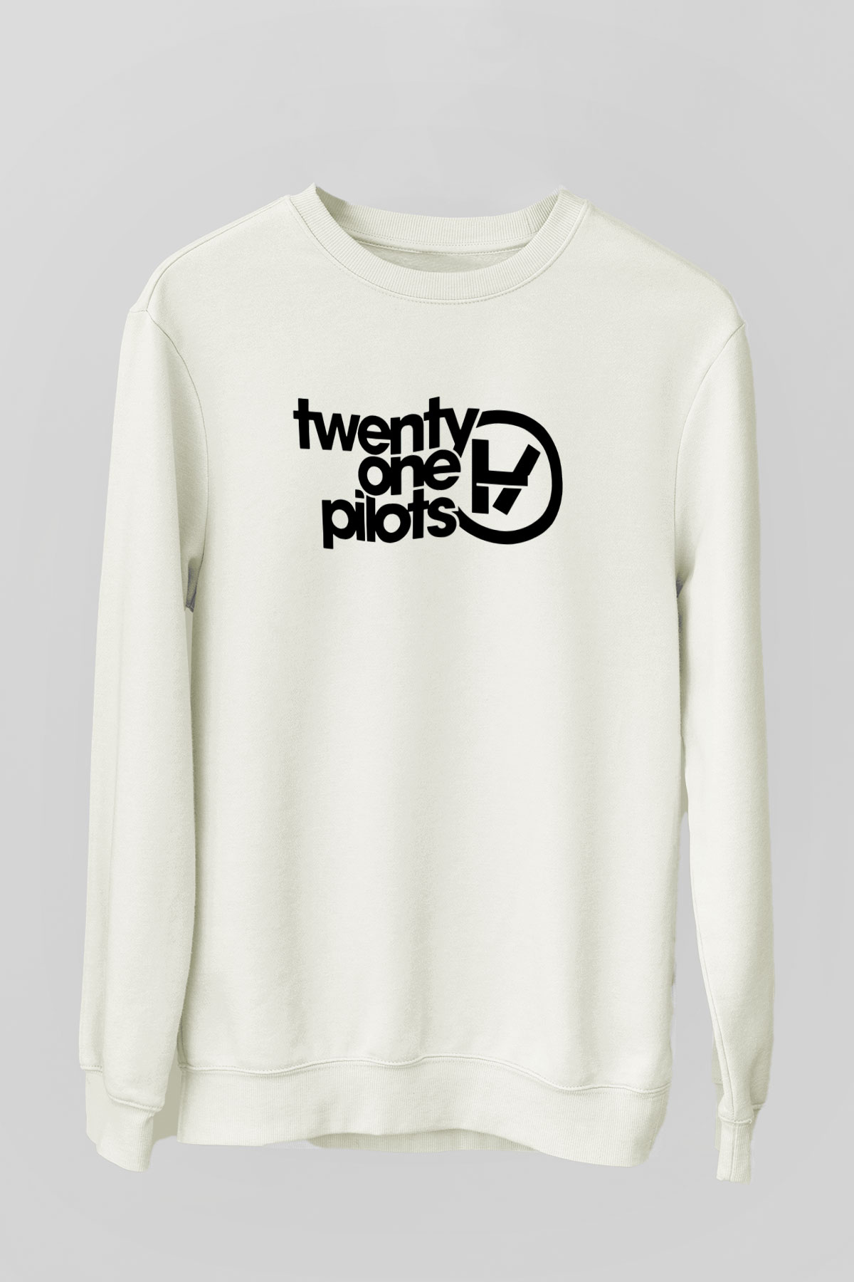 Twenty One Pilots Beyaz Unisex Sweatshirt