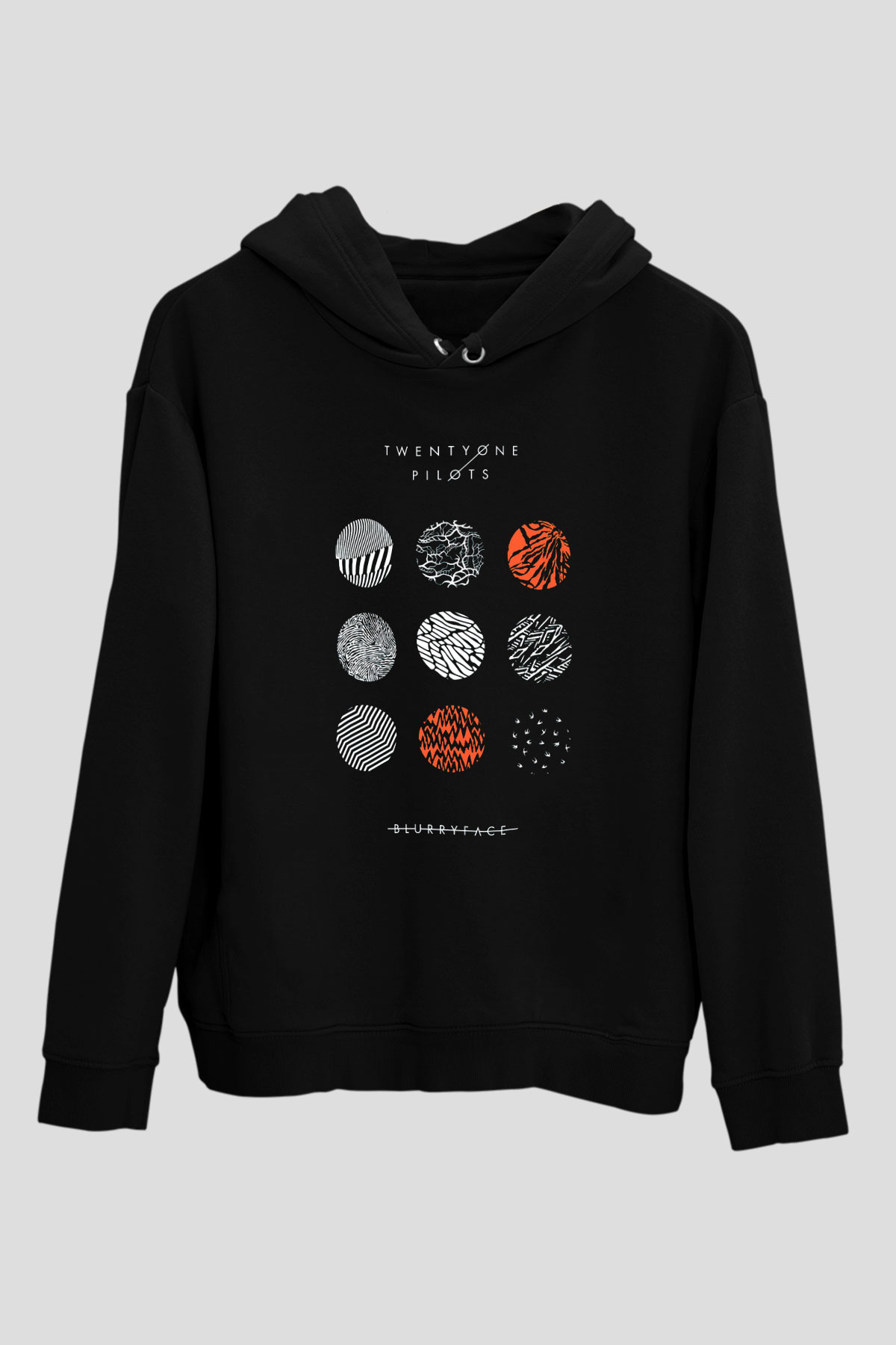 Twenty One Pilots Siyah Unisex Kapşonlu Sweatshirt