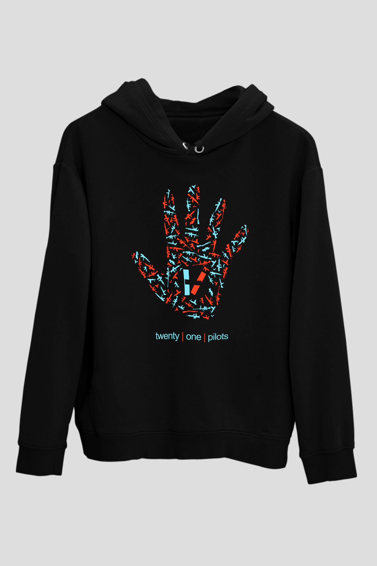 Twenty One Pilots Siyah Unisex Kapşonlu Sweatshirt