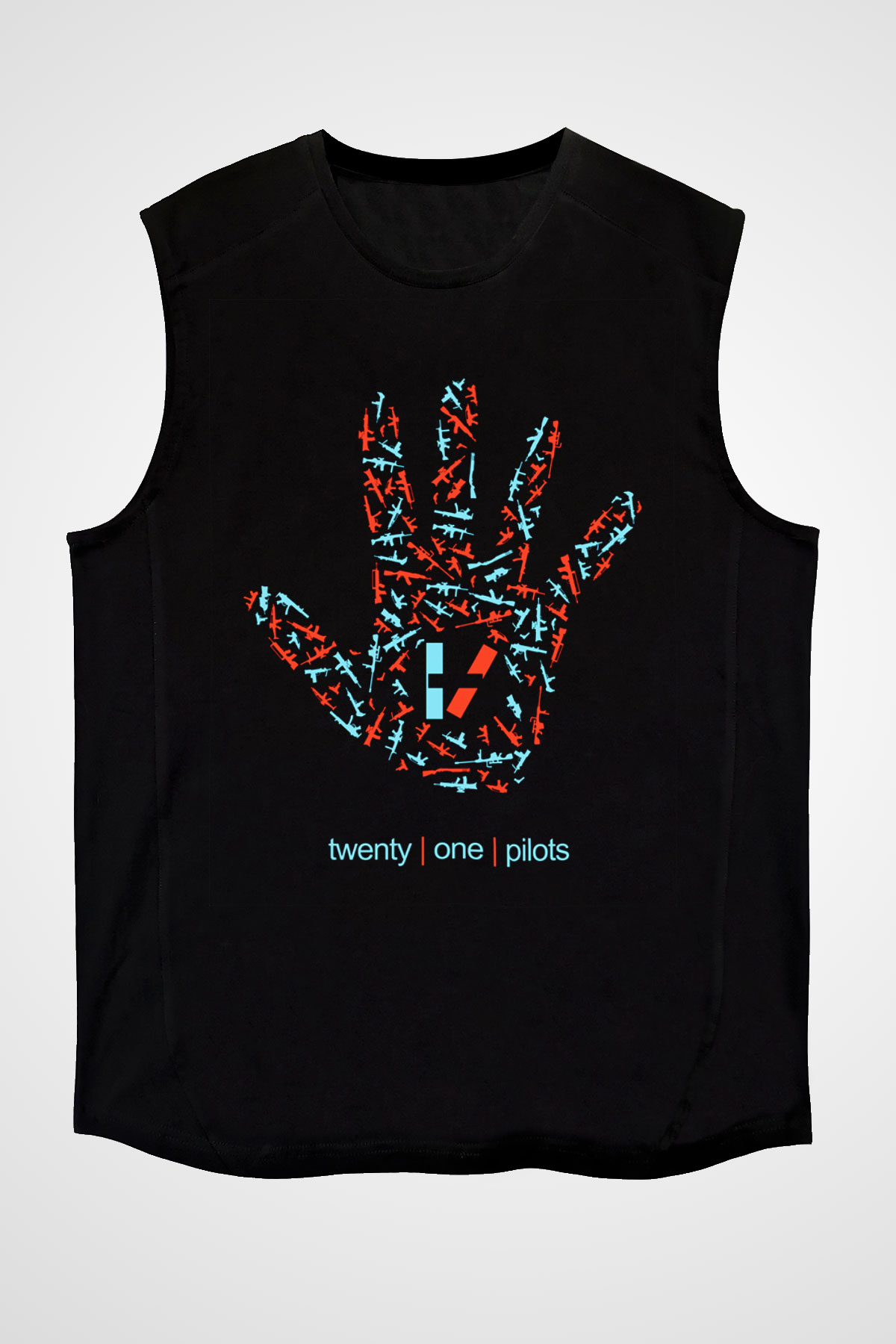 Twenty One Pilots Siyah Unisex Kolsuz Tişört