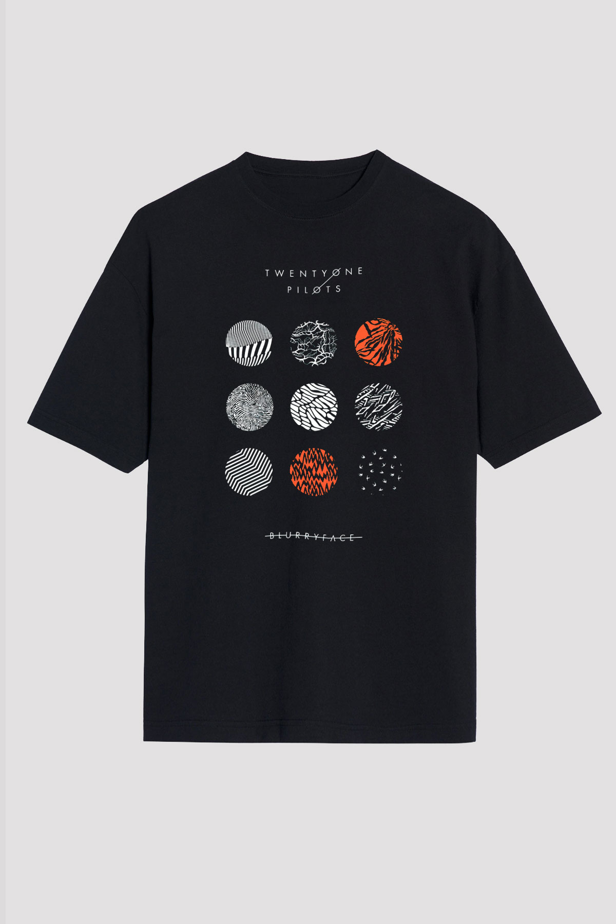Twenty One Pilots Siyah Unisex Oversize Tişört T-Shirt