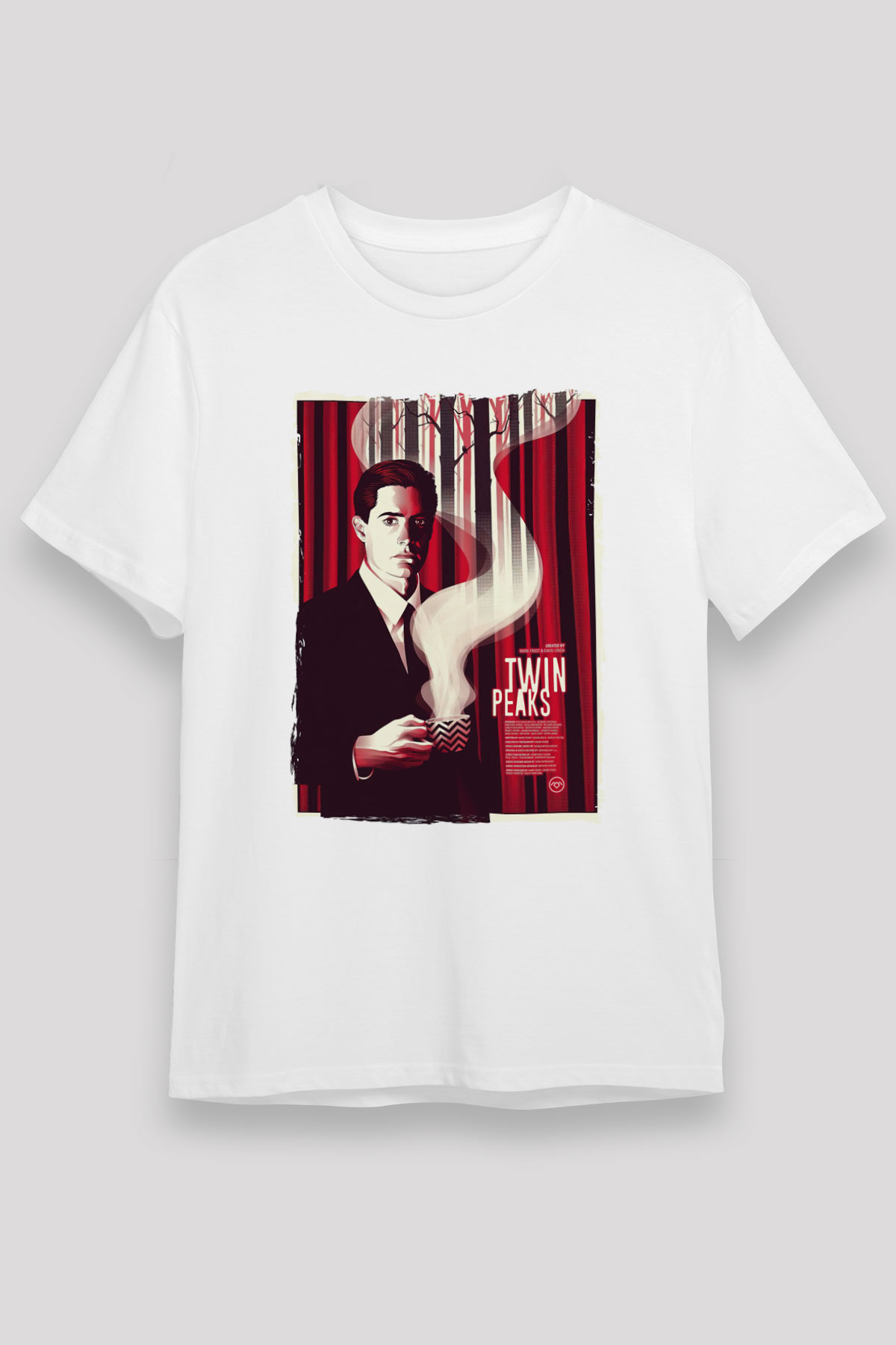 Twin Peaks Beyaz Unisex Tişört T-Shirt