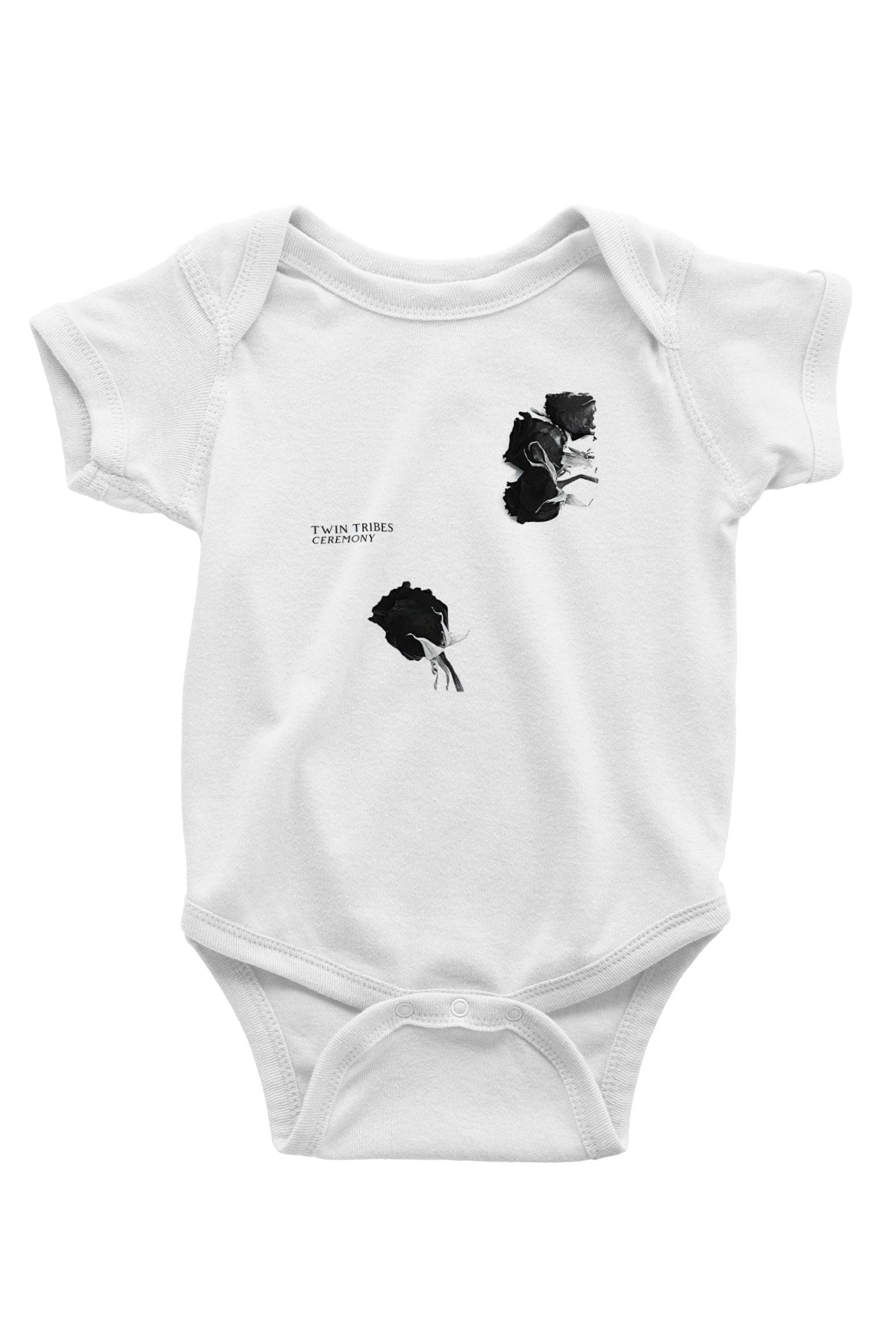 Twin Tribes Baskılı Beyaz Unisex Bebek Body - Zıbın