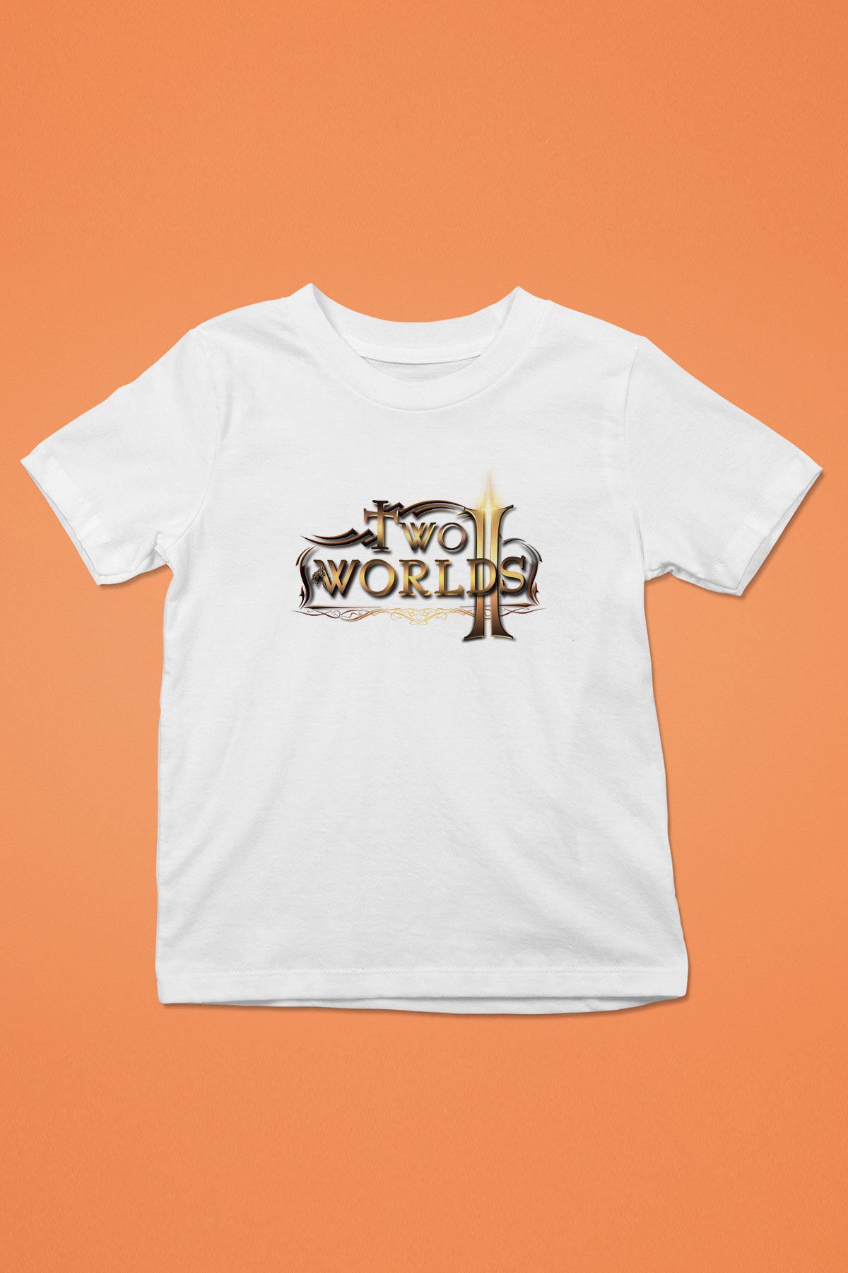 Two Worlds Beyaz Unisex Çocuk Tişört
