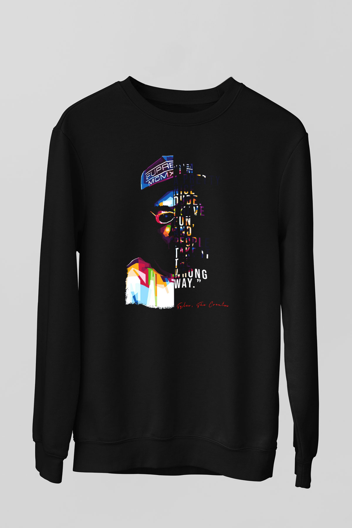 Tyler, The Creator Siyah Unisex Sweatshirt