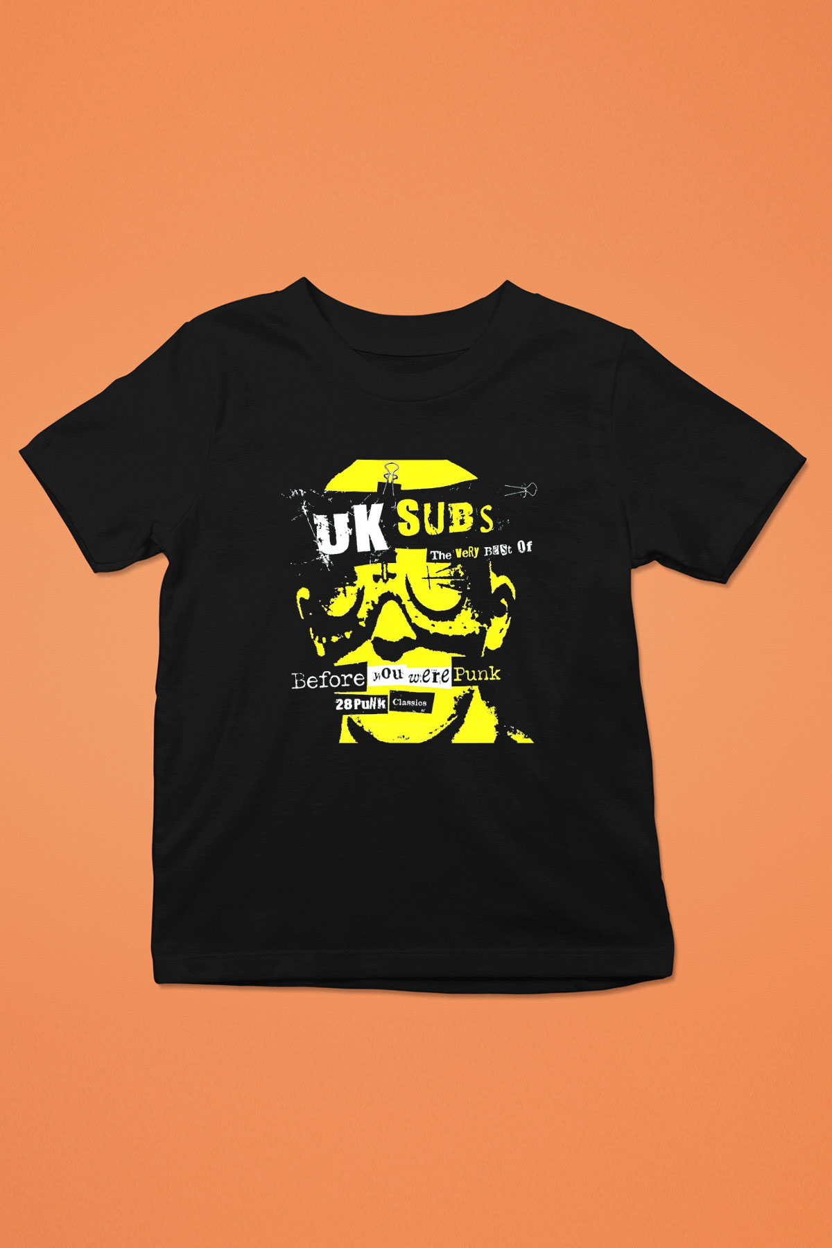 U.K. Subs Baskılı Siyah Unisex Çocuk Tişört