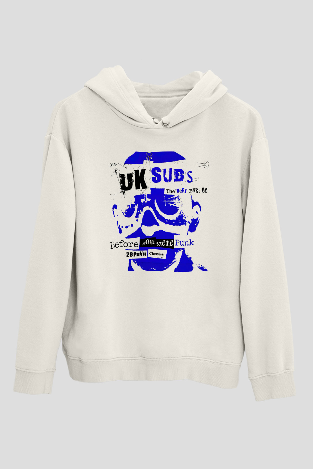 U.K. Subs Beyaz Unisex Hoodie