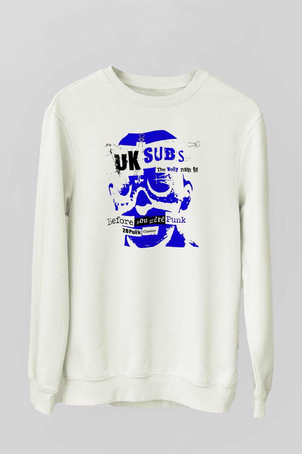 U.K. Subs Beyaz Unisex Sweatshirt
