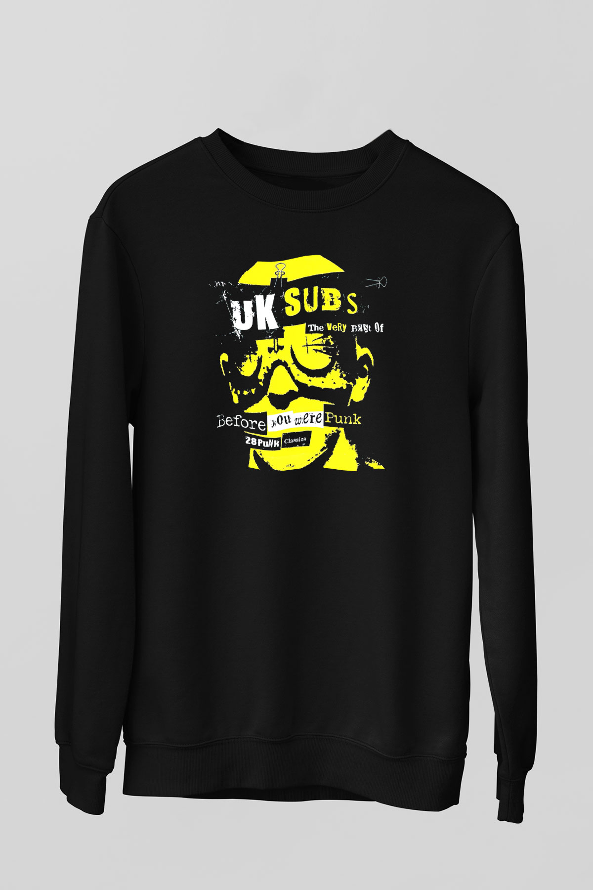 U.K. Subs Siyah Unisex Sweatshirt