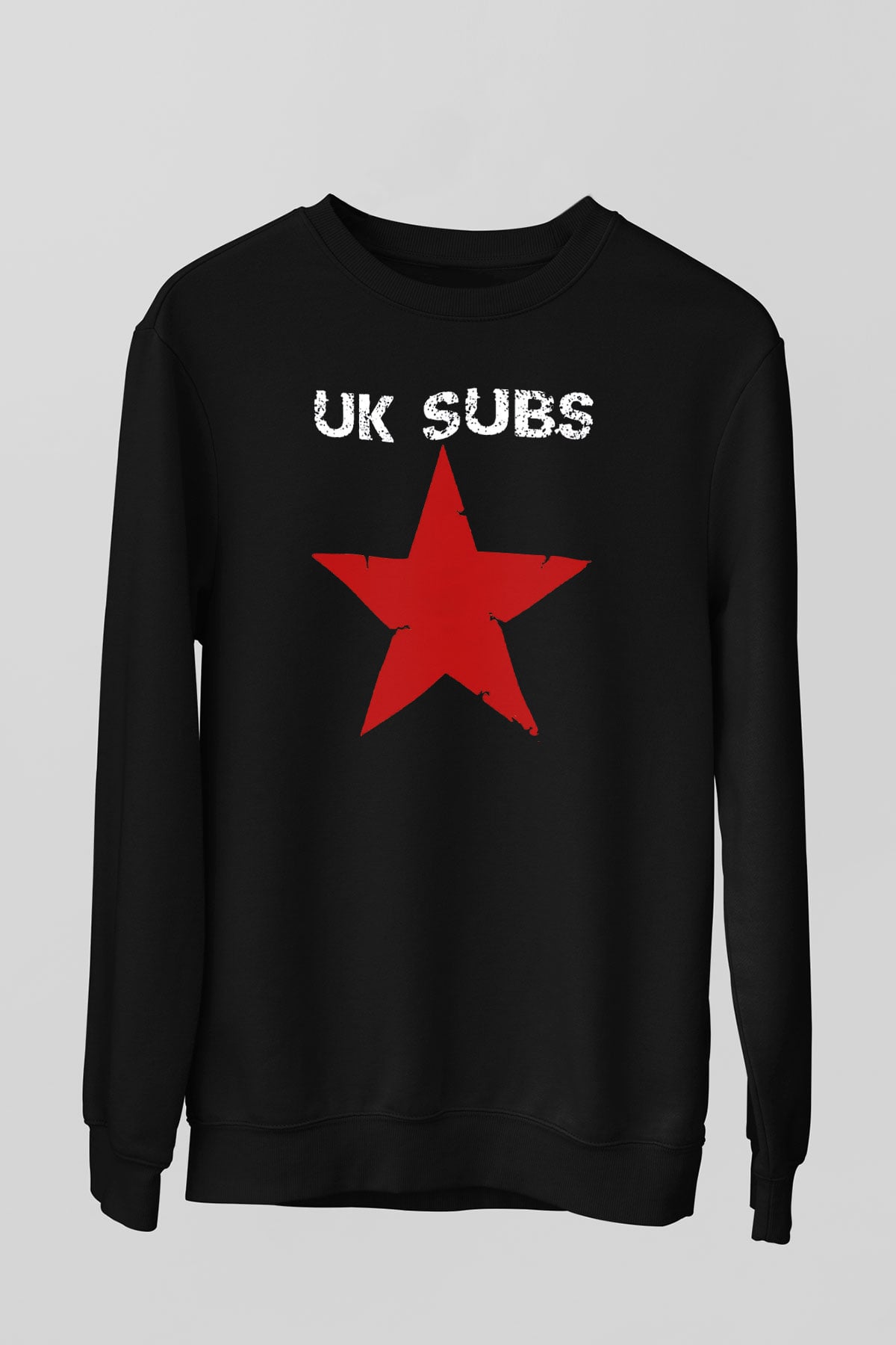 U.K. Subs Siyah Unisex Sweatshirt
