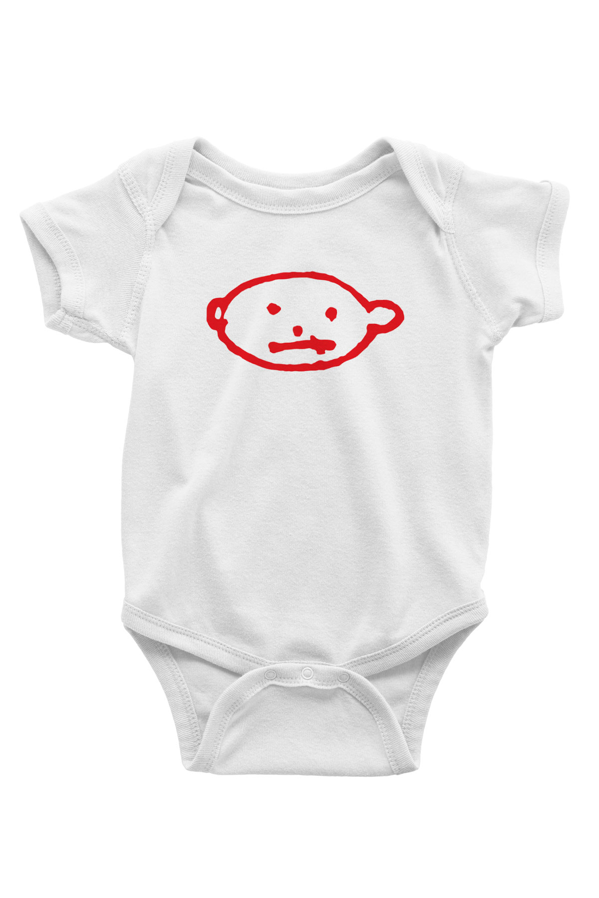 U2 Baskılı Beyaz Unisex Bebek Body - Zıbın