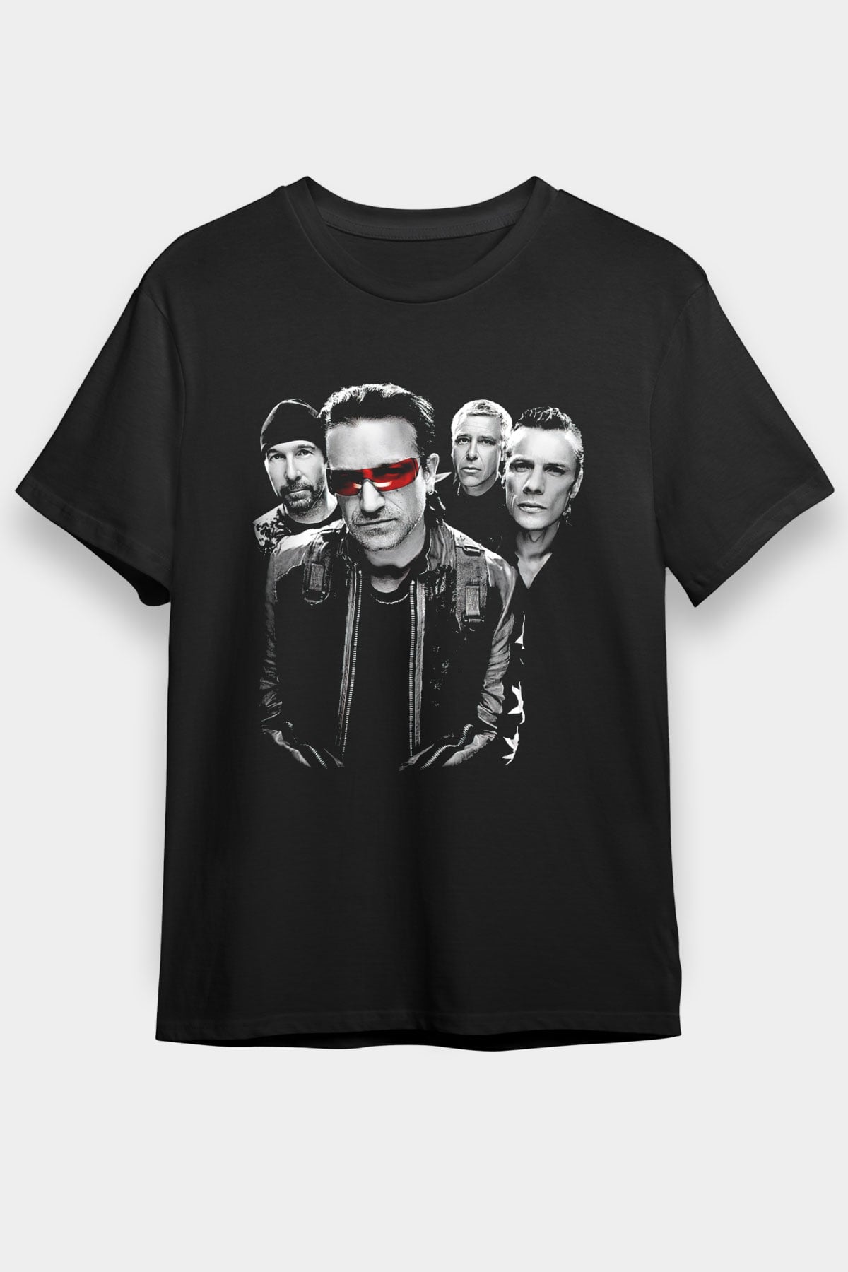 U2 Siyah Unisex Tişört T-Shirt - TişörtFabrikası
