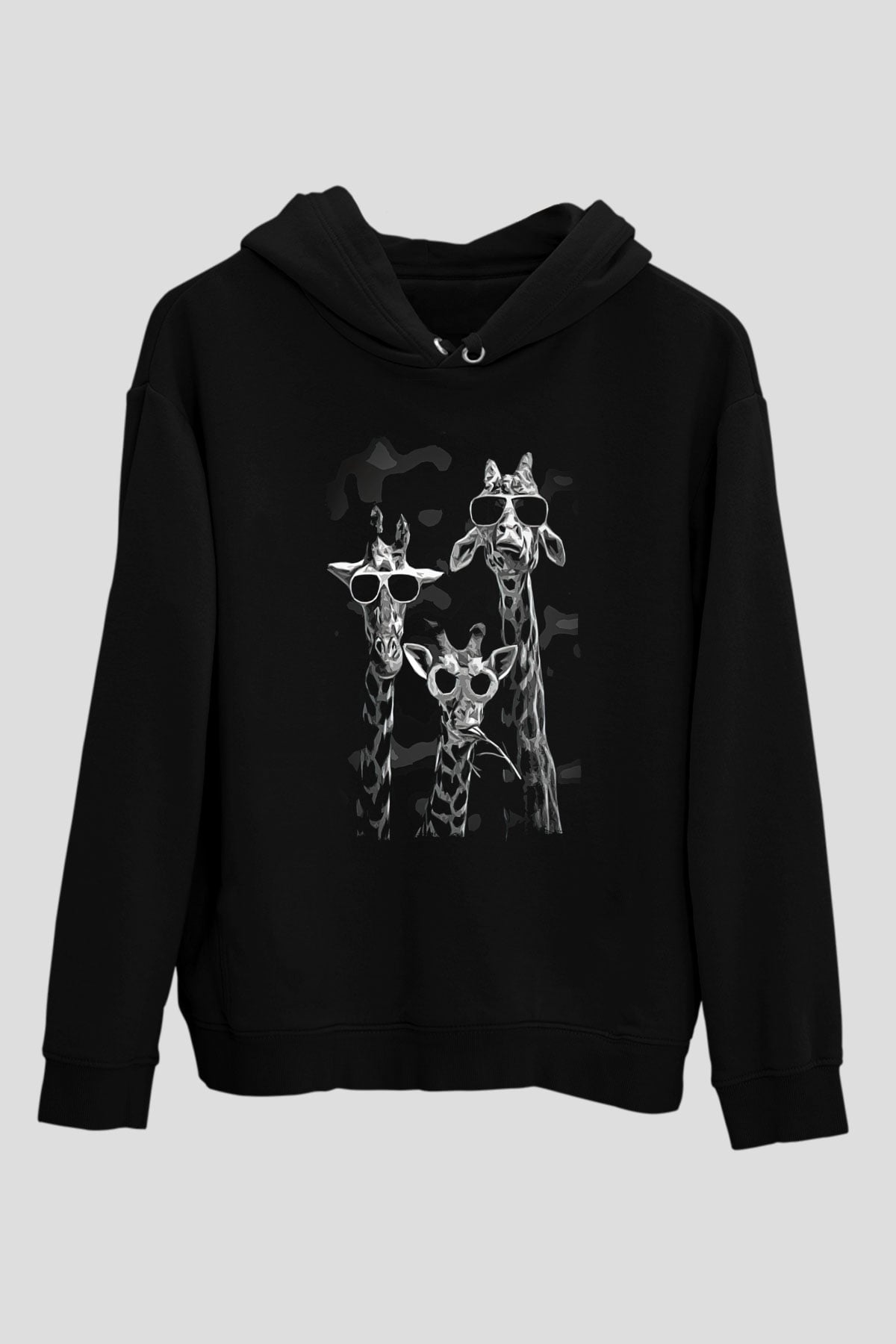 Üç ZürefaSiyah  Unisex Hoodie