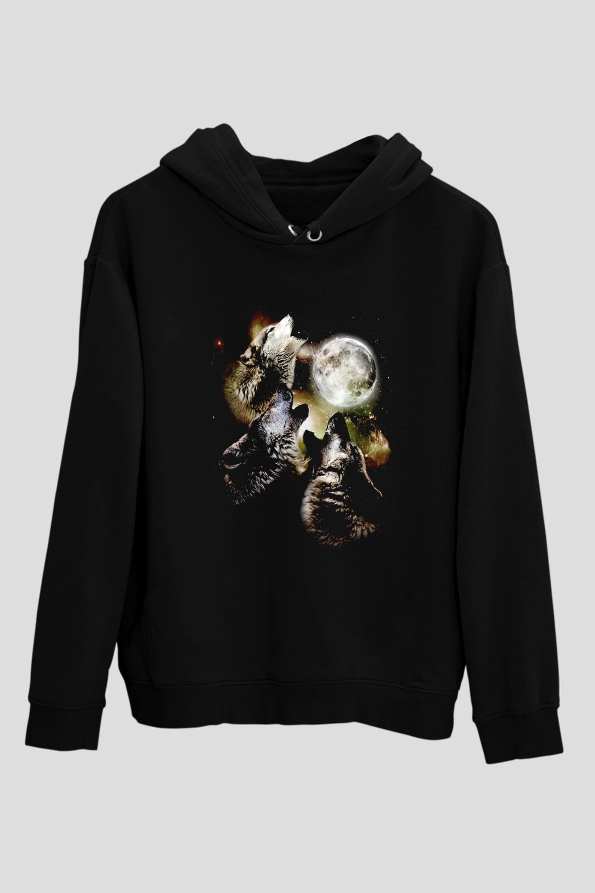 Uluyan KurtlarSiyah  Unisex Hoodie