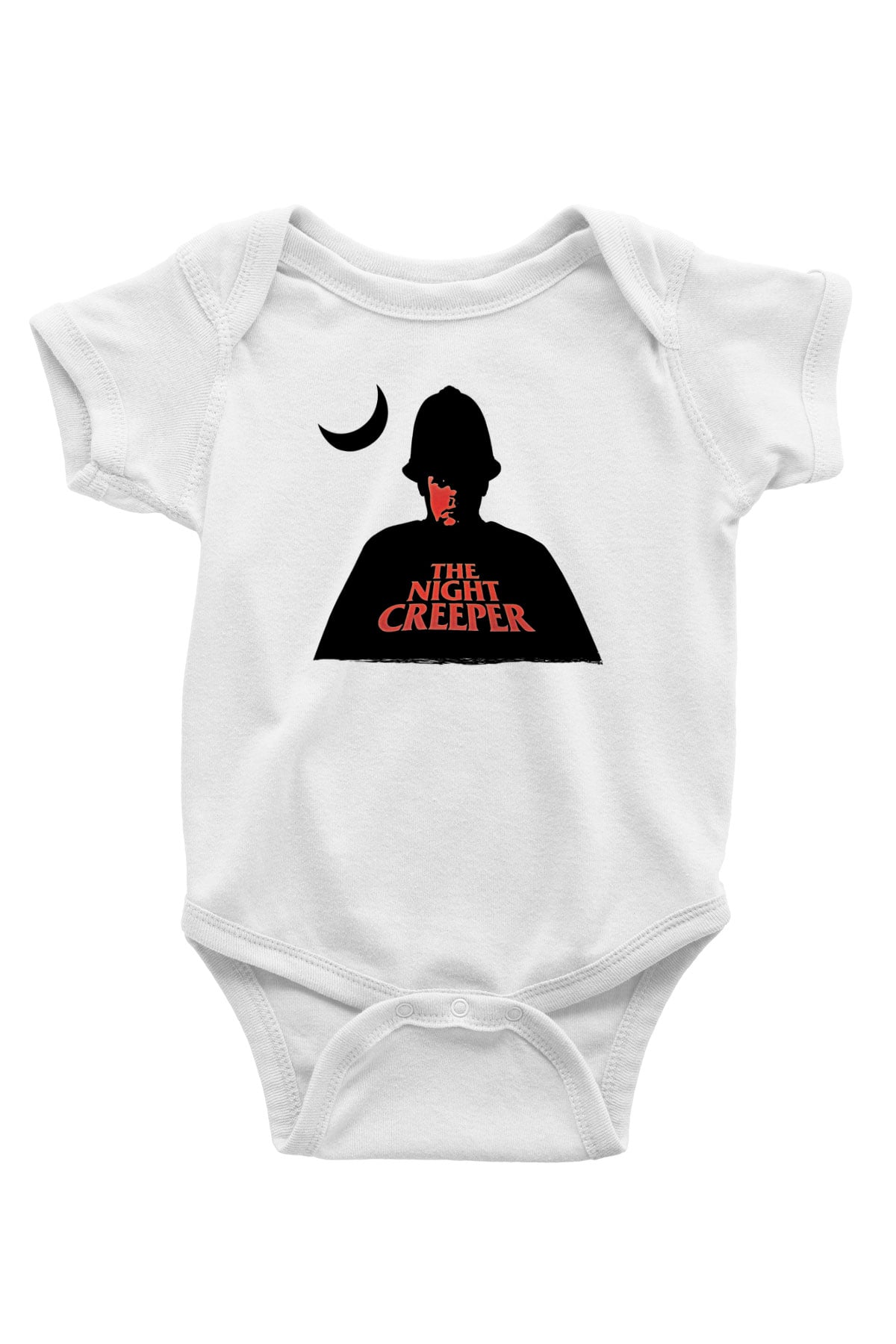 Uncle Acid Baskılı Beyaz Unisex Bebek Body - Zıbın
