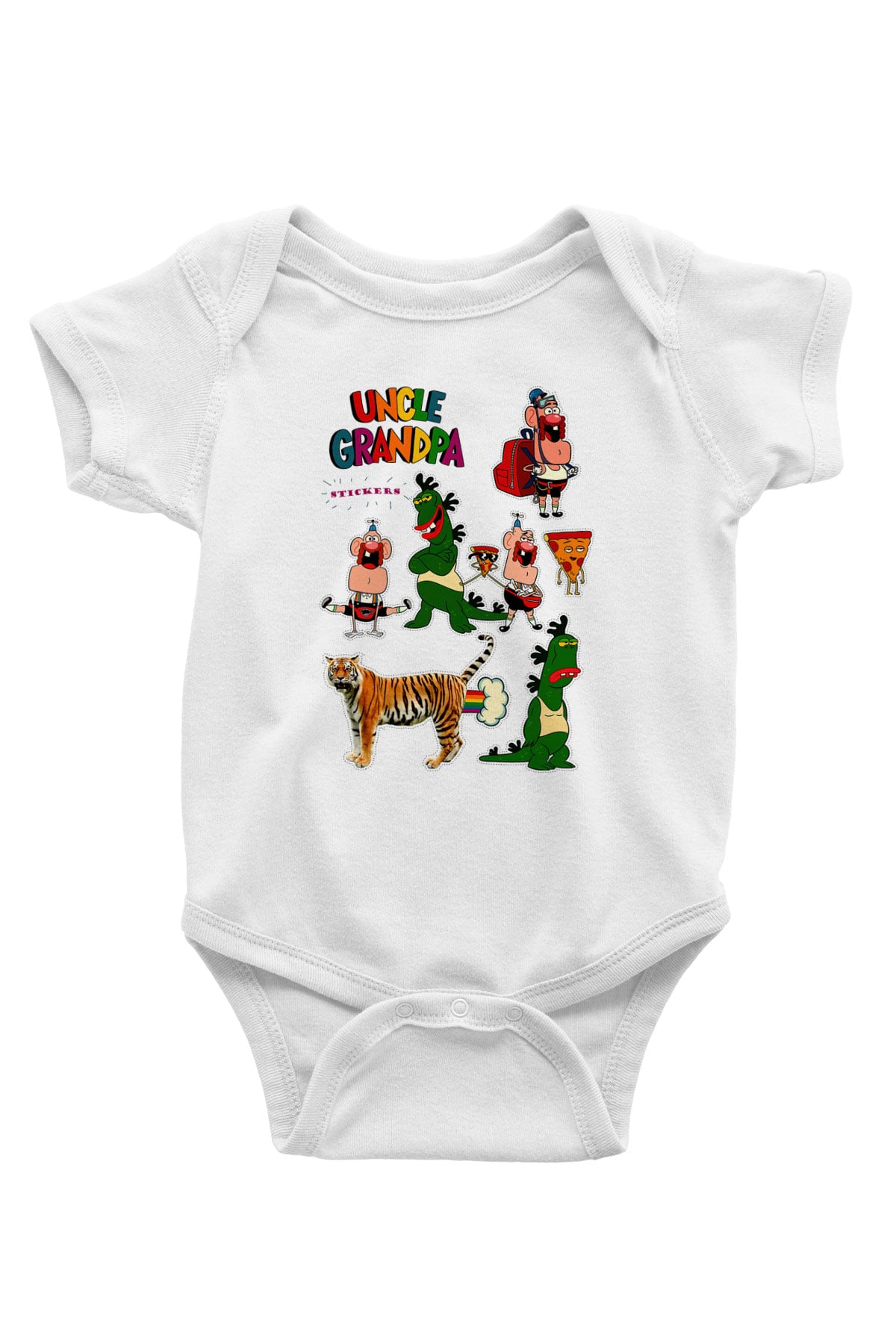 Uncle Grandpa Beyaz Bebek Body - Zıbın