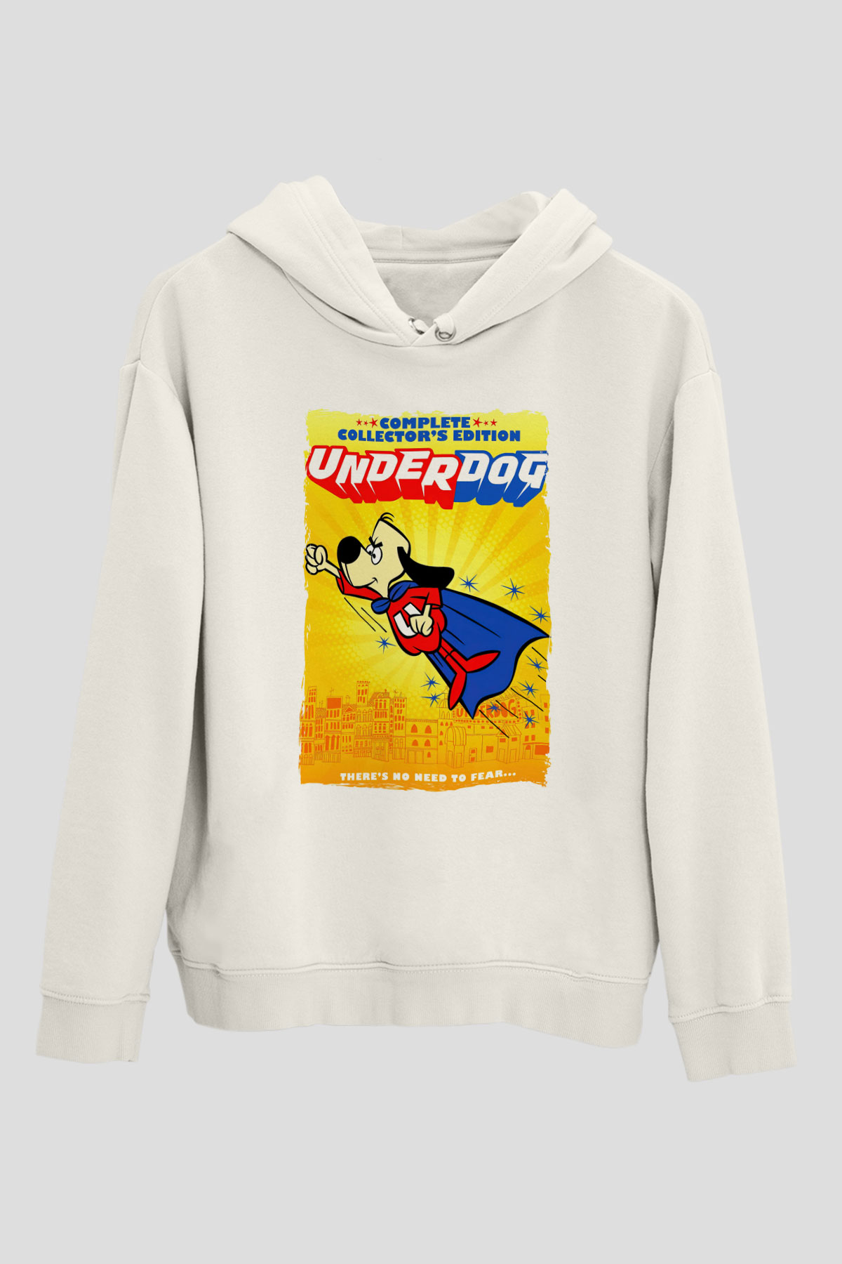 Underdog Beyaz Unisex Hoodie