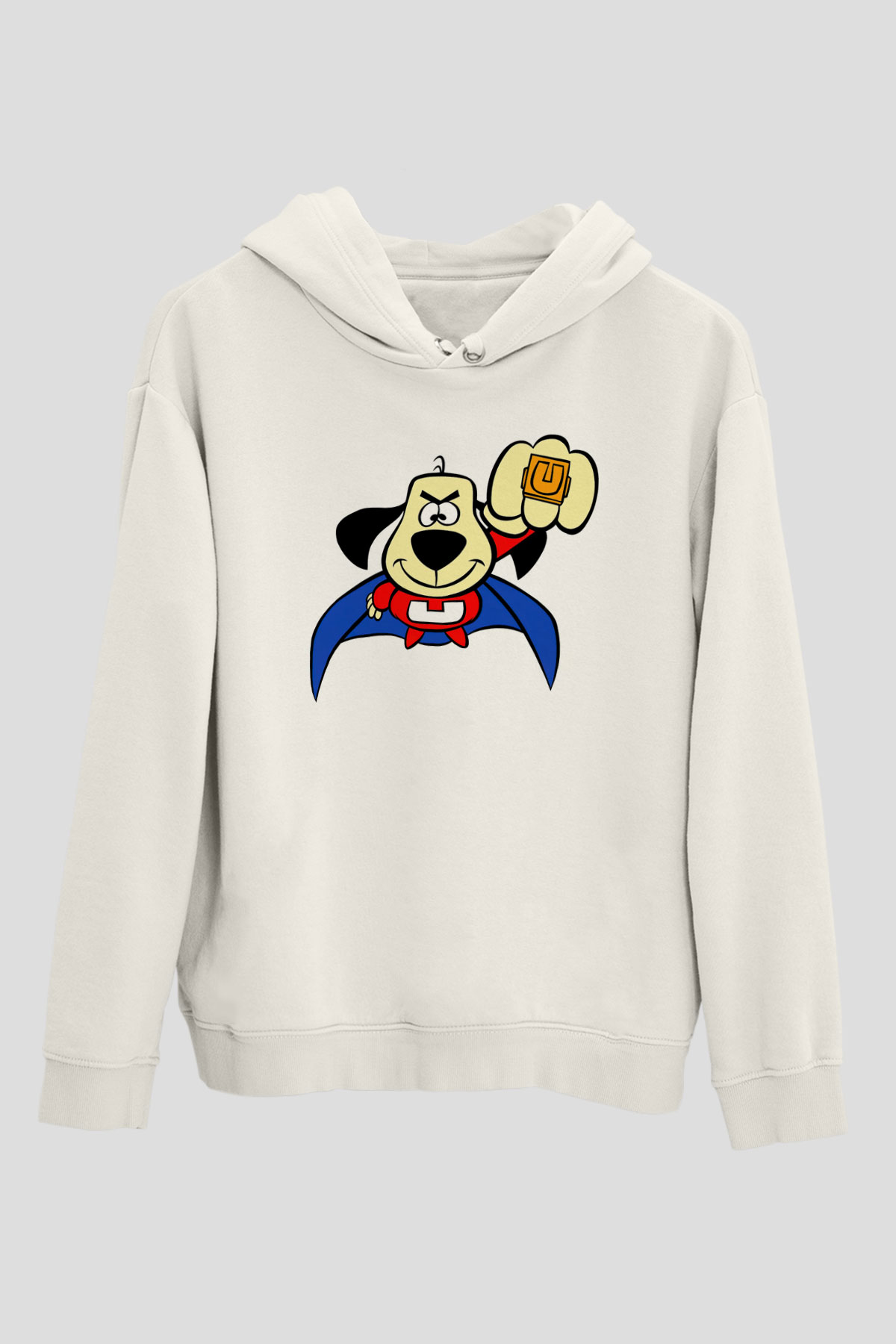 Underdog Beyaz Unisex Hoodie