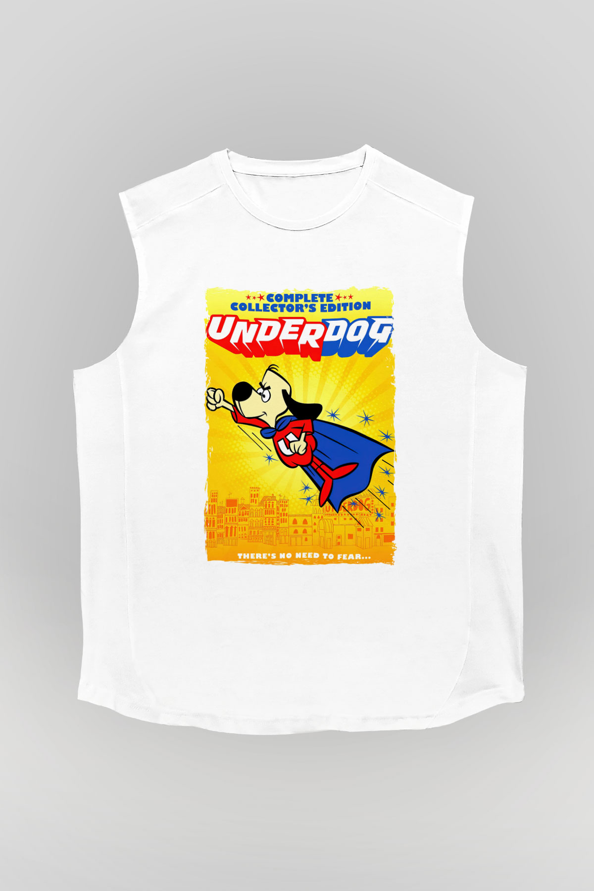 Underdog Beyaz Unisex  Kolsuz Tişört