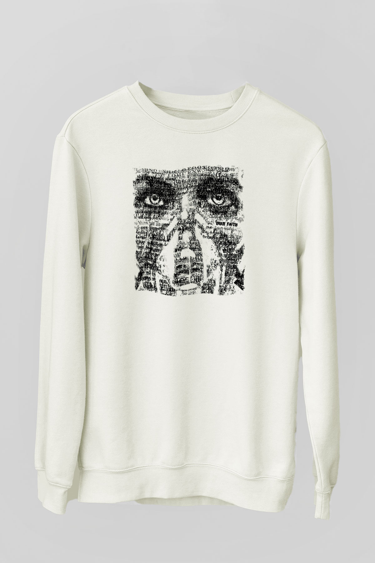 Underoath Baskılı Beyaz Unisex Sweatshirt