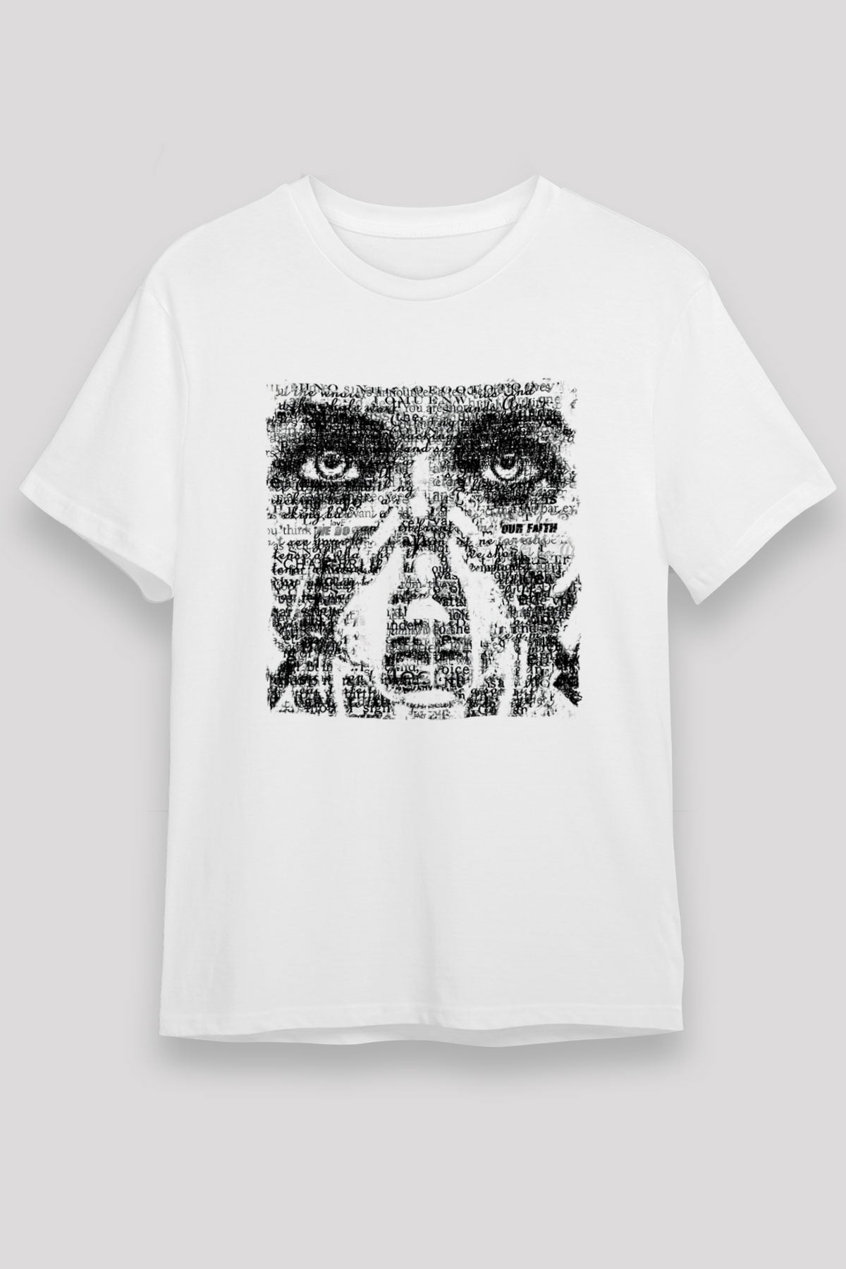 Underoath Baskılı Unisex Beyaz Tişört - Tshirt