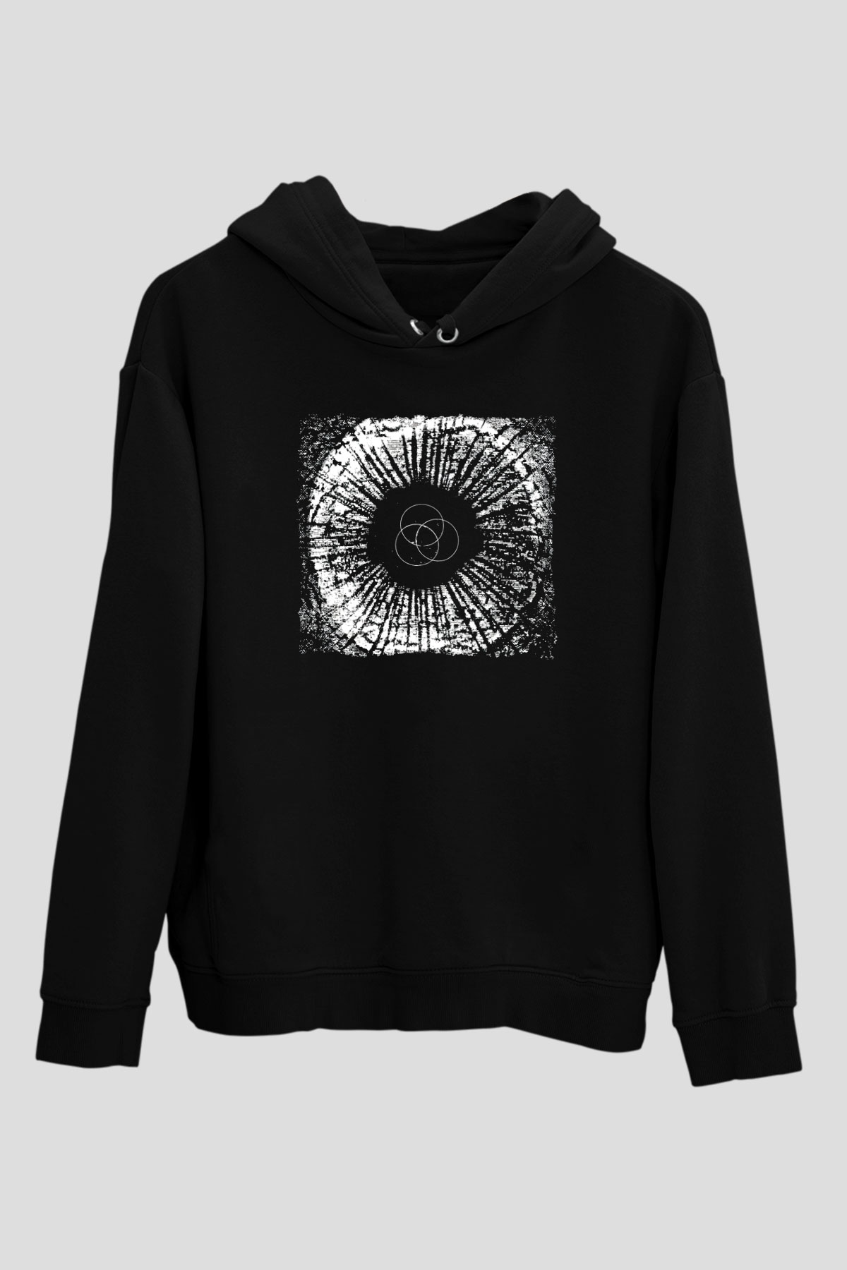 Underoath Baskılı Unisex Siyah Kapüşonlu Sweatshirt