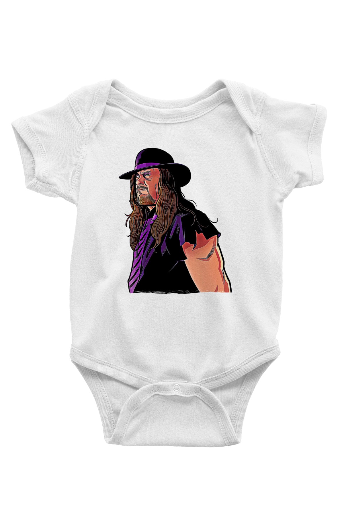 Undertaker Baskılı Beyaz Unisex Bebek Body - Zıbın