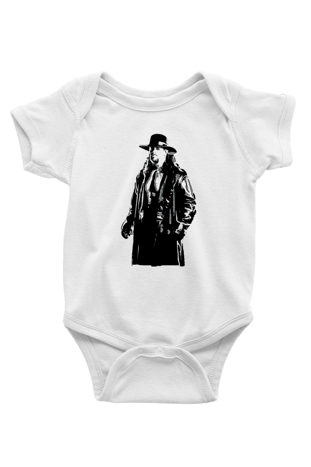 Undertaker Baskılı Beyaz Unisex Bebek Body - Zıbın