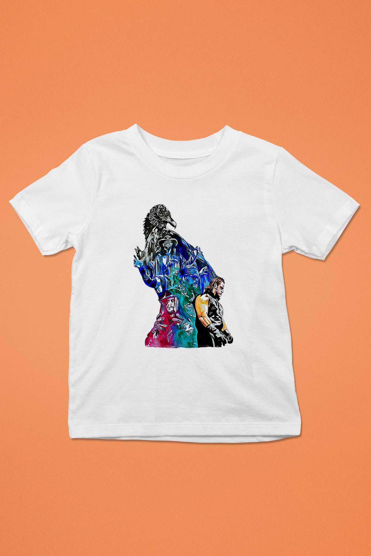Undertaker Baskılı Beyaz Unisex Beyaz Çocuk Tişört - Tshirt