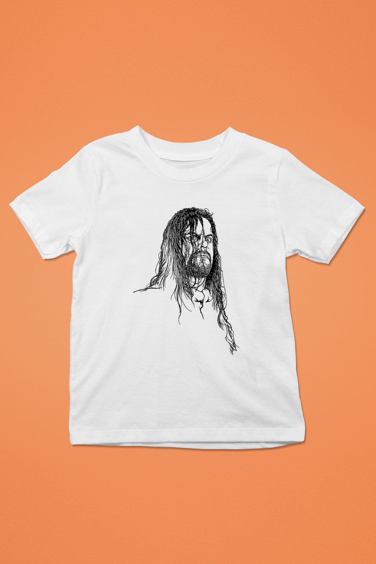 Undertaker Baskılı Beyaz Unisex Beyaz Çocuk Tişört - Tshirt