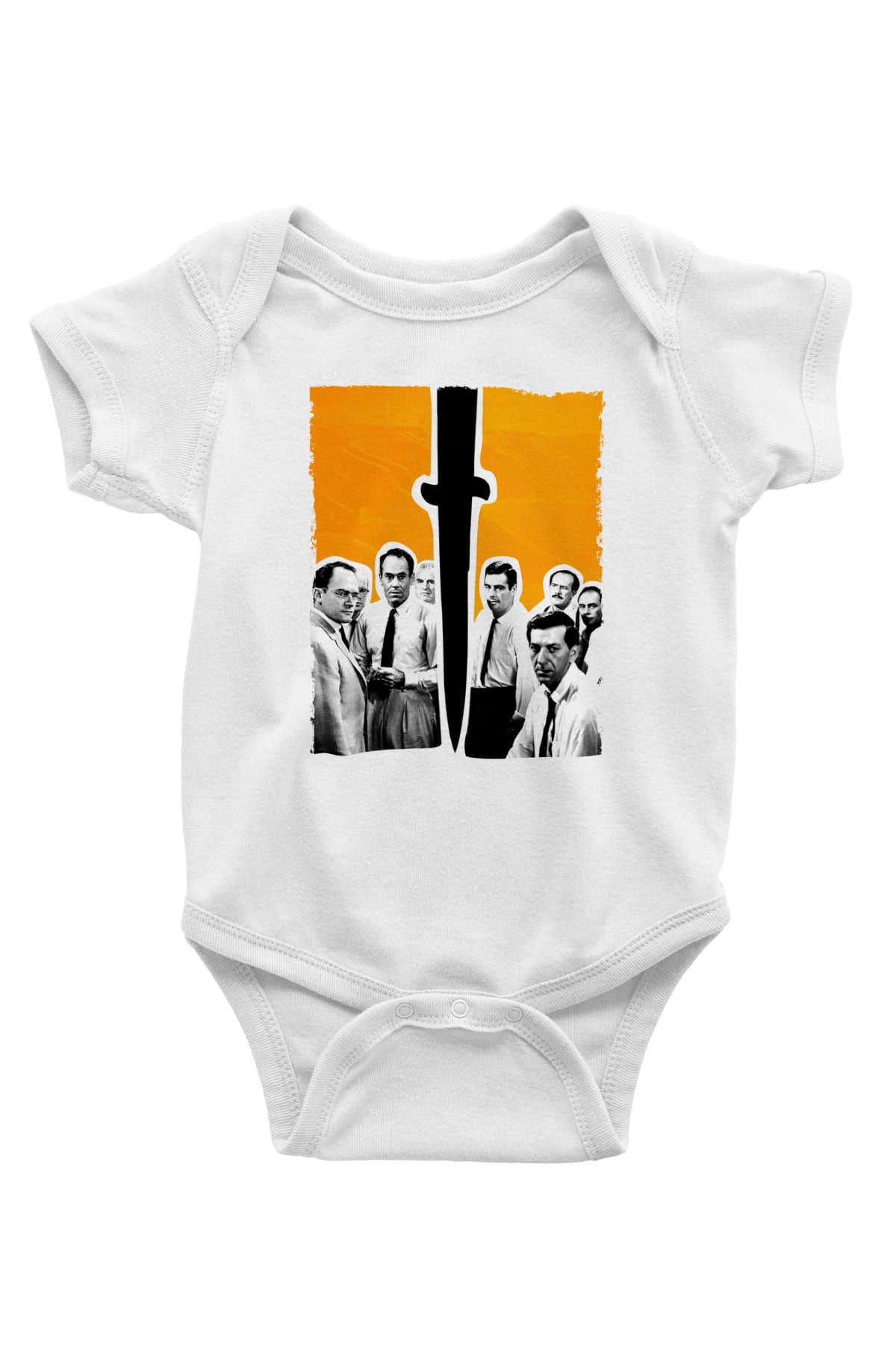Unisex 12 Öfkeli Adam-12 Angry Men Baskılı Bebek Body - Zıbın