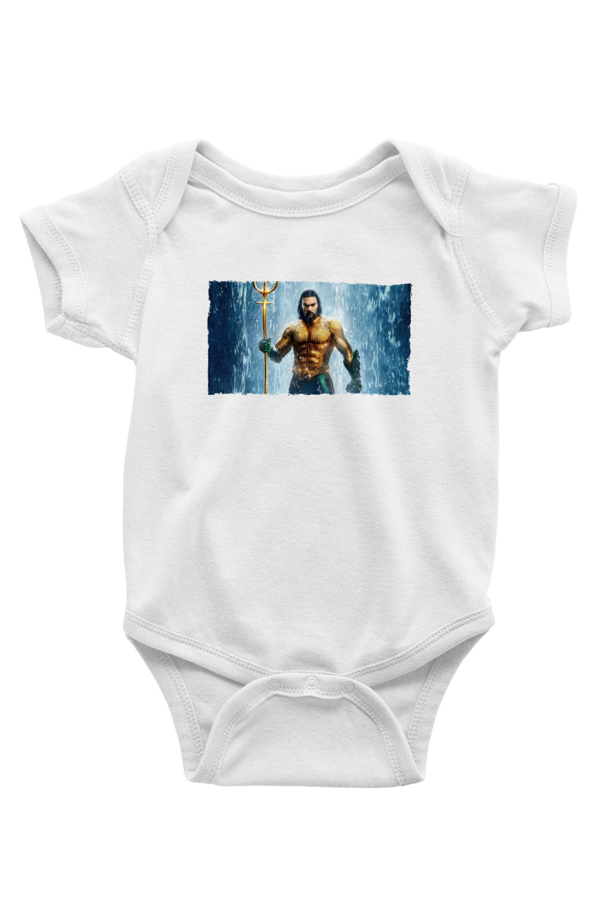 Unisex Aquaman Baskılı Bebek Body - Zıbın