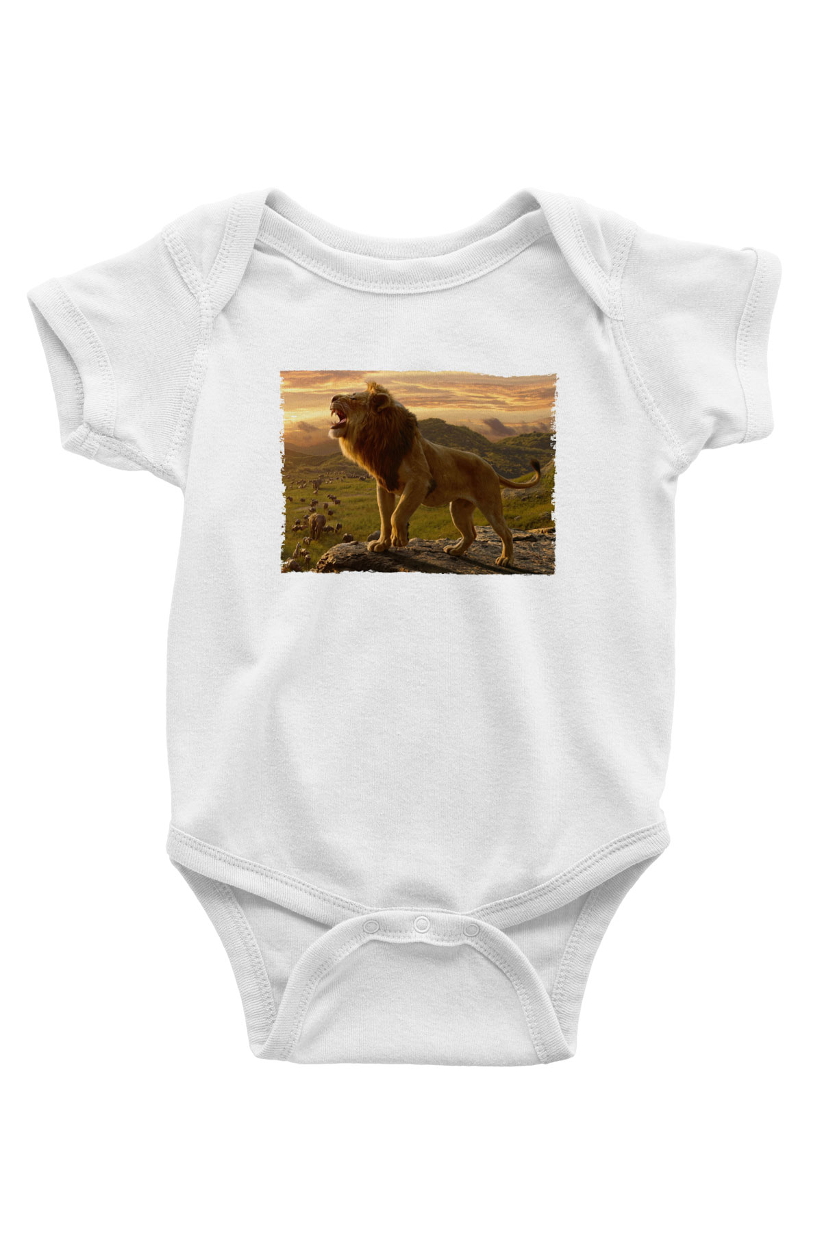 Unisex Aslan Kral (The Lion King) Baskılı Bebek Body - Zıbın
