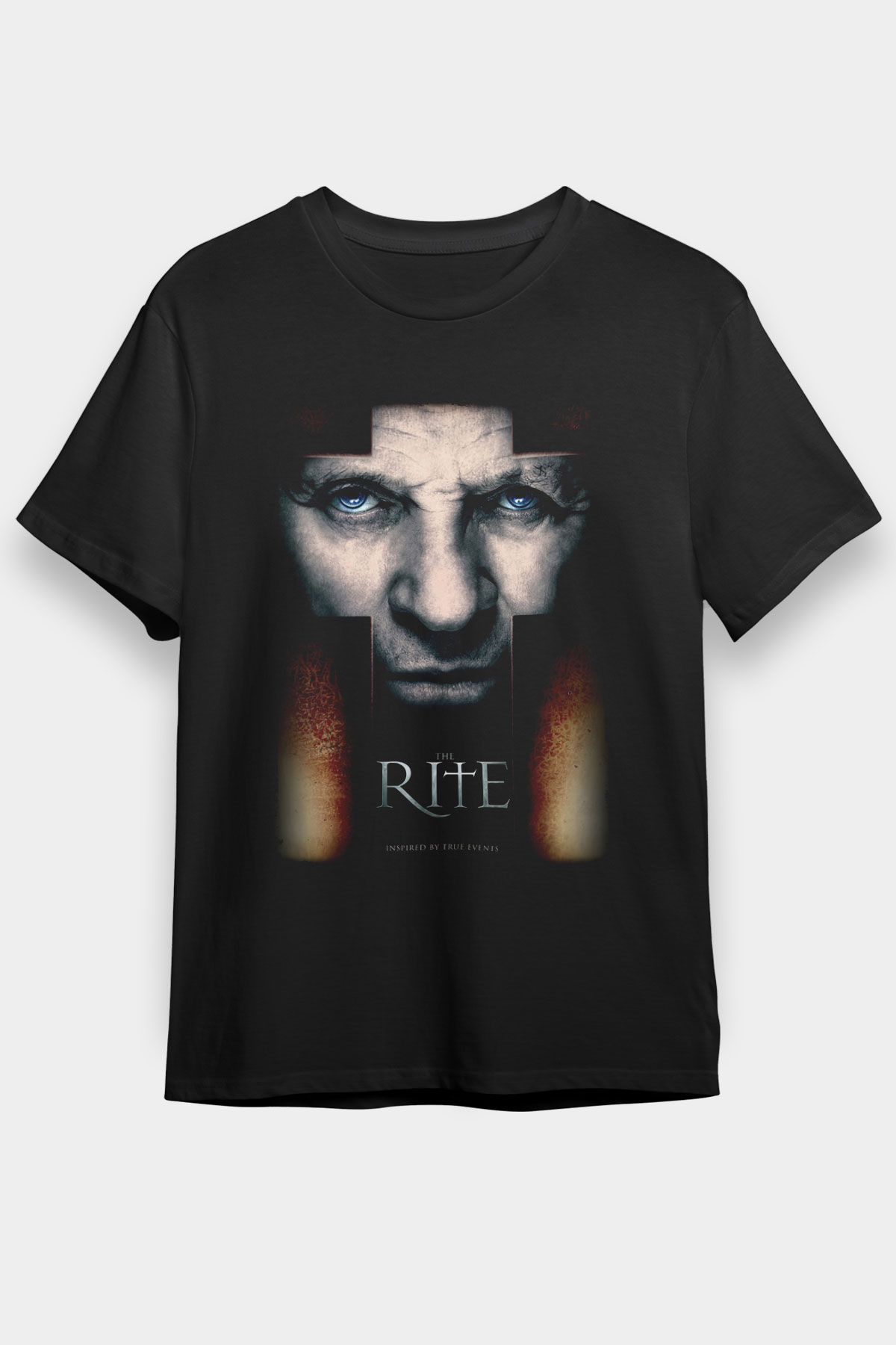 Unisex Ayin (The Rite) Baskılı Siyah Tshirt