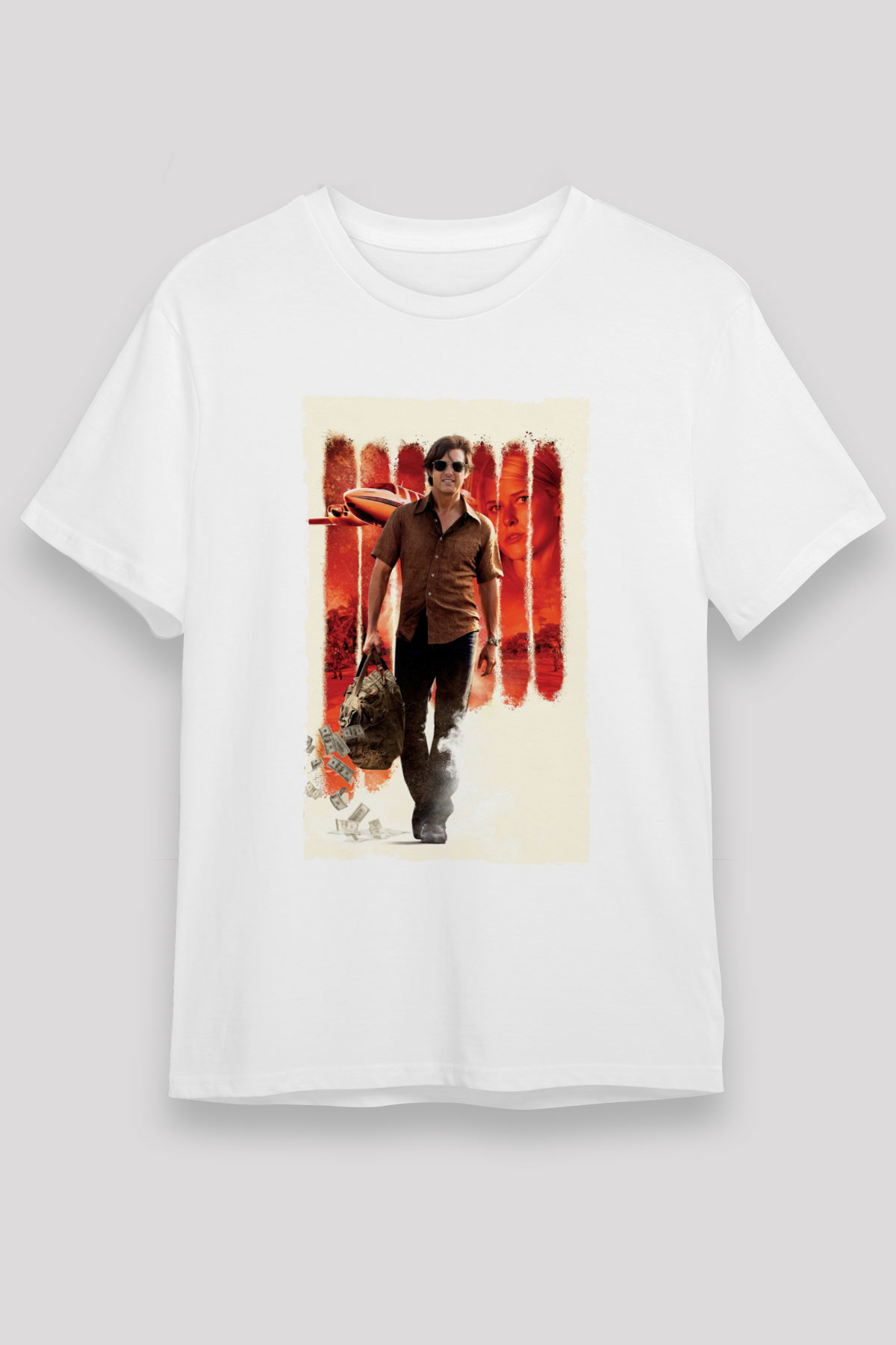 Unisex Barry Seal - Kaçakçı - American Made Baskılı Beyaz Tişört