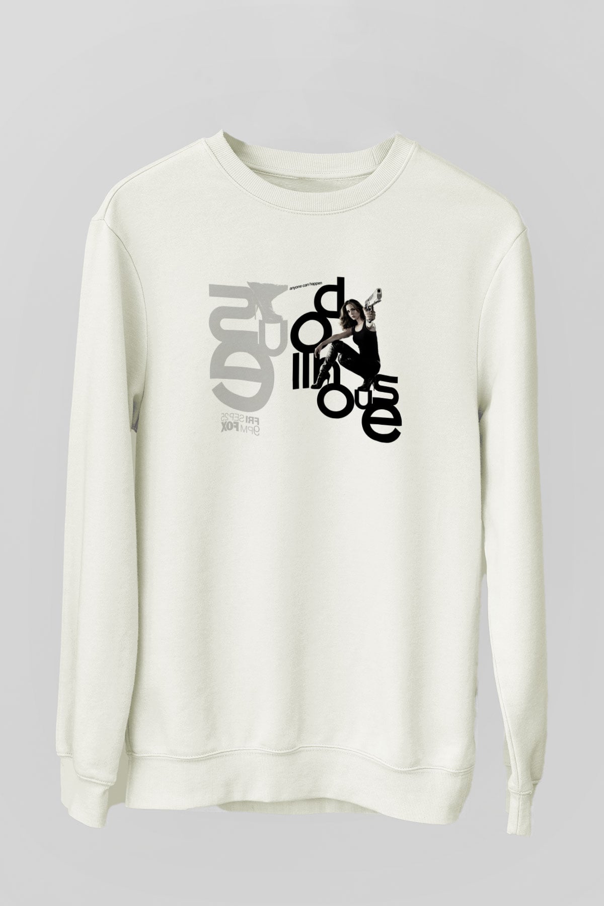 Unisex Bebek Evi - Dollhouse Baskılı Beyaz Sweatshirt