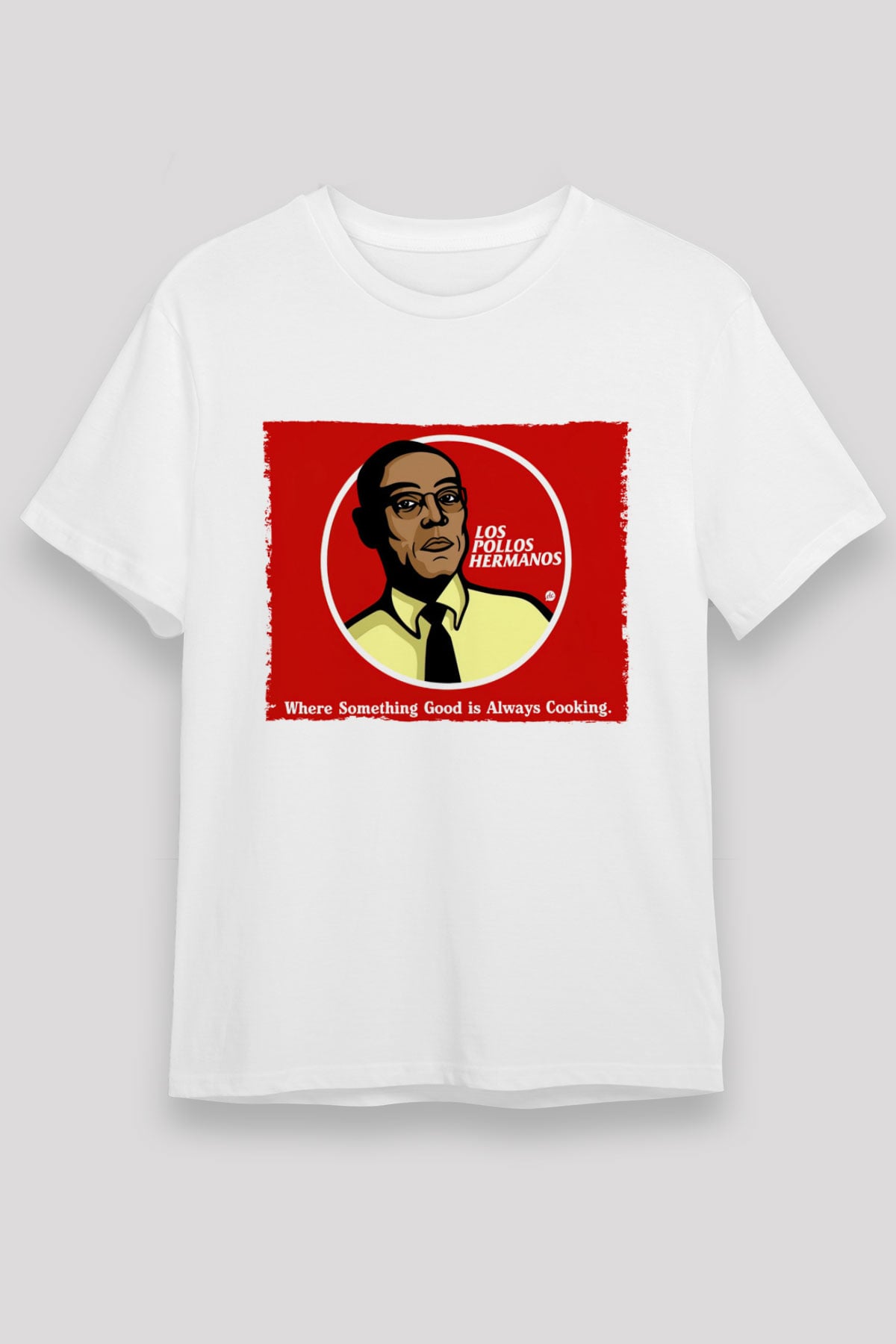Unisex Breaking Bad Baskılı Beyaz Tişört