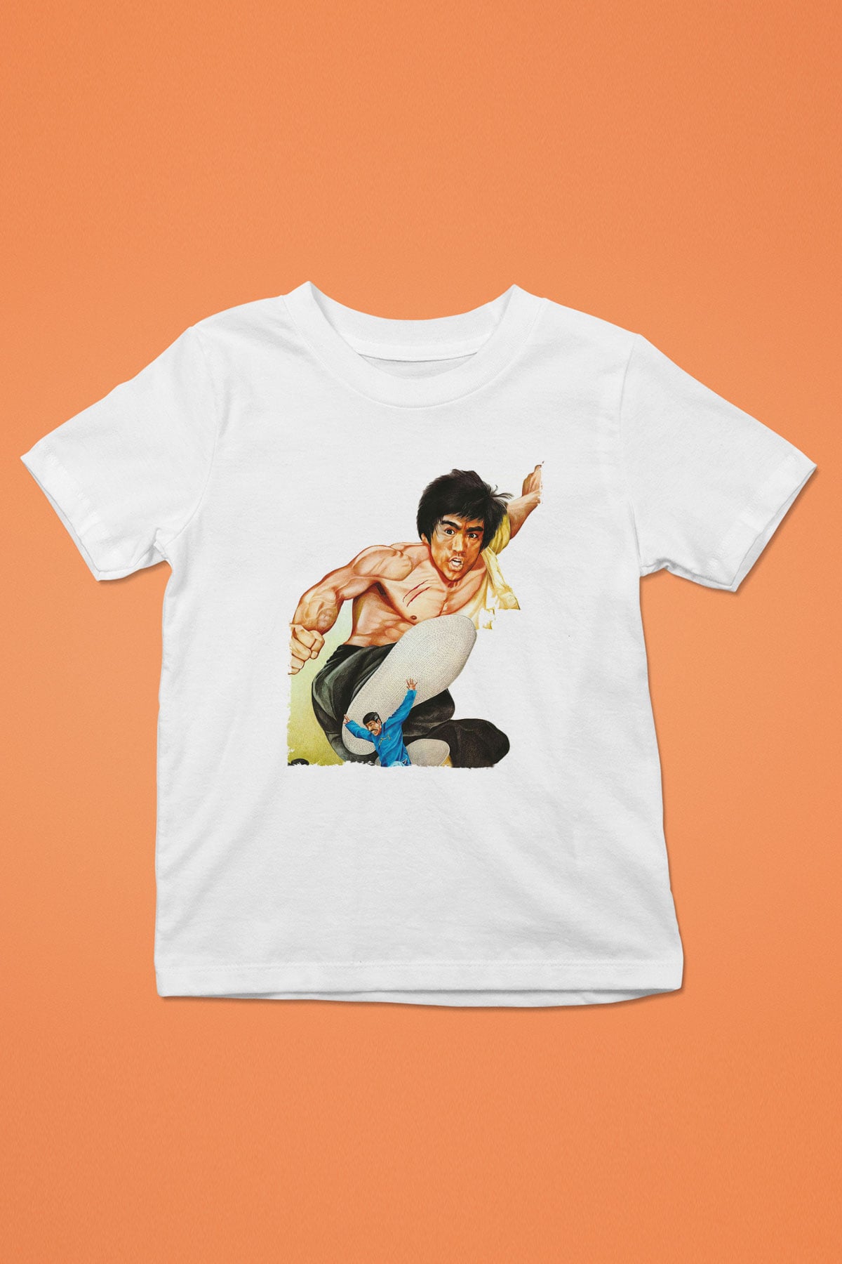 Unisex Büyük Patron (The Big Boss) Baskılı Beyaz Çocuk Tshirt